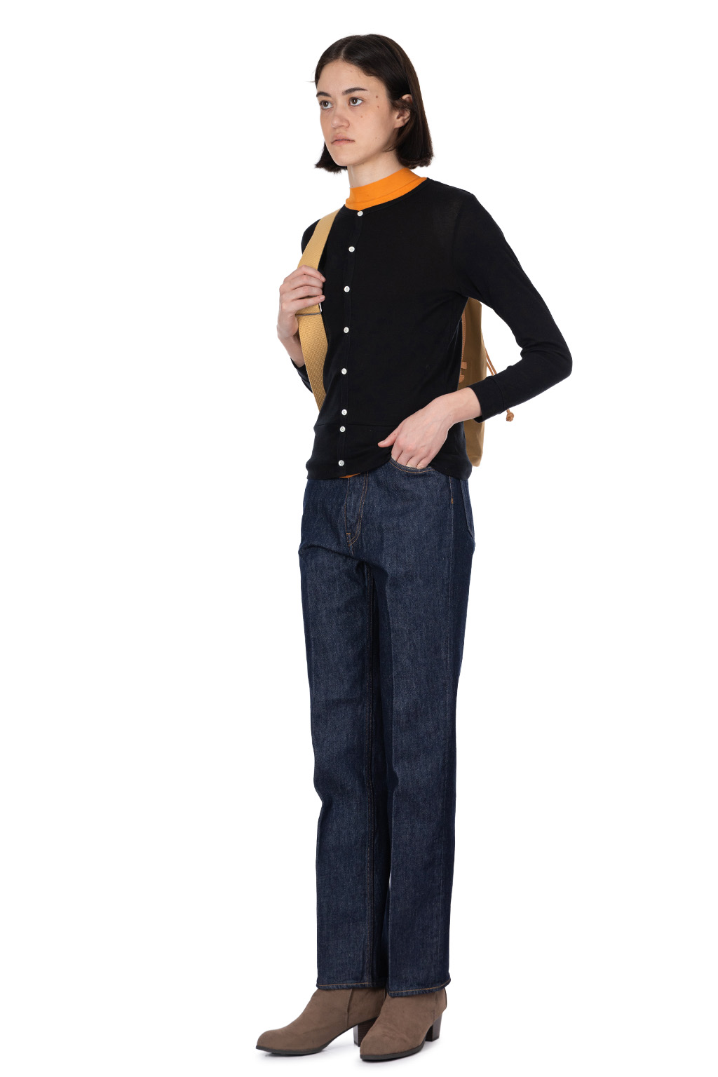 NARU  - Soft Cotton LS Cardigan - Black