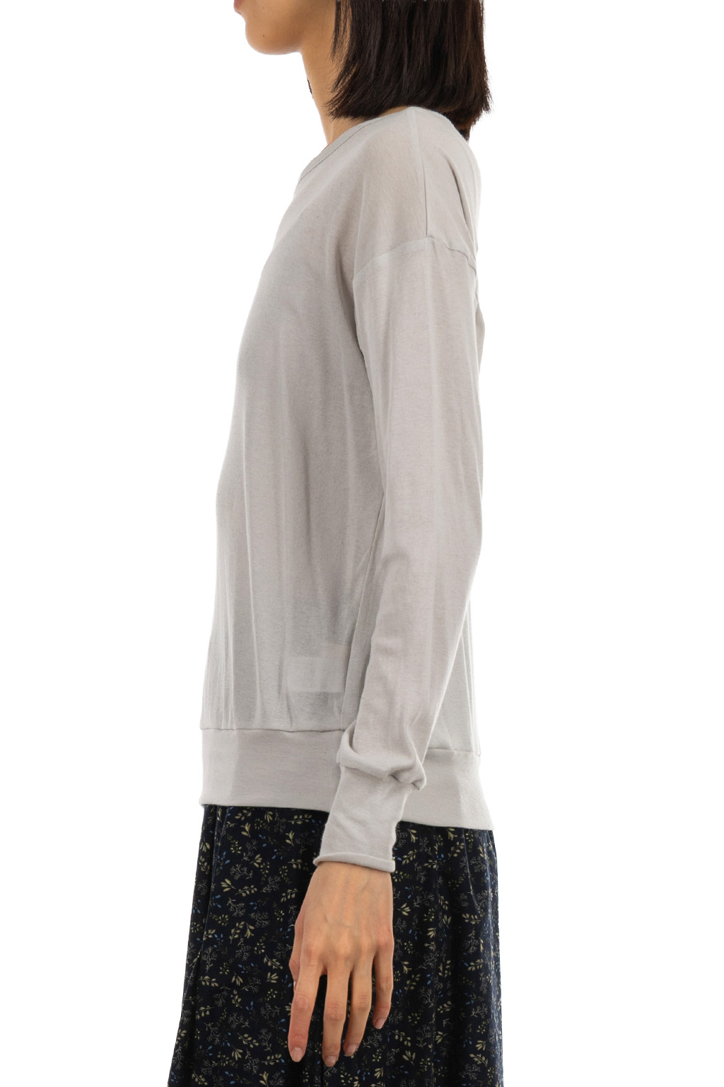 NARU  - Soft Slice Crew Neck Pullover - Stone Grey