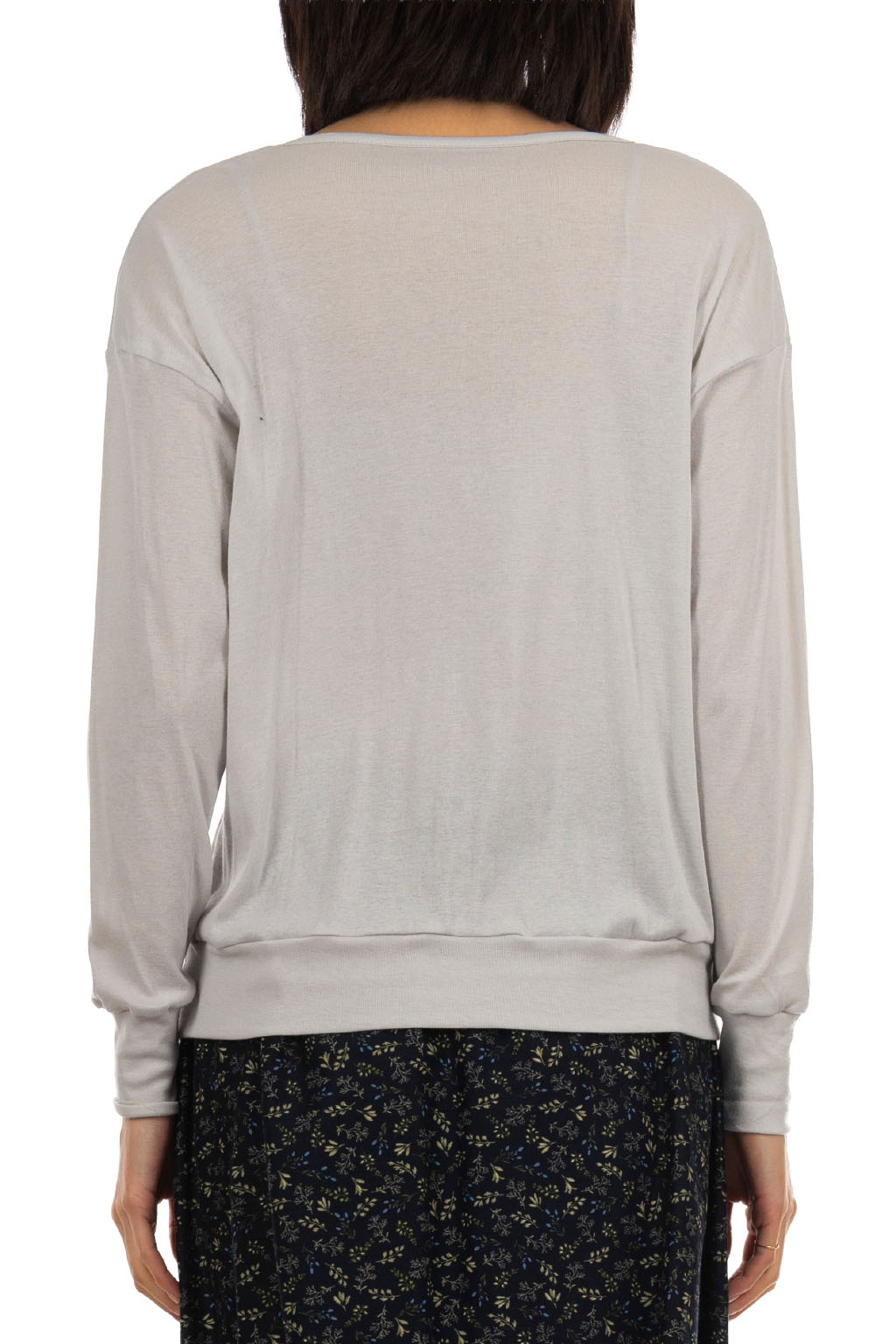 NARU  - Soft Slice Crew Neck Pullover - Stone Grey