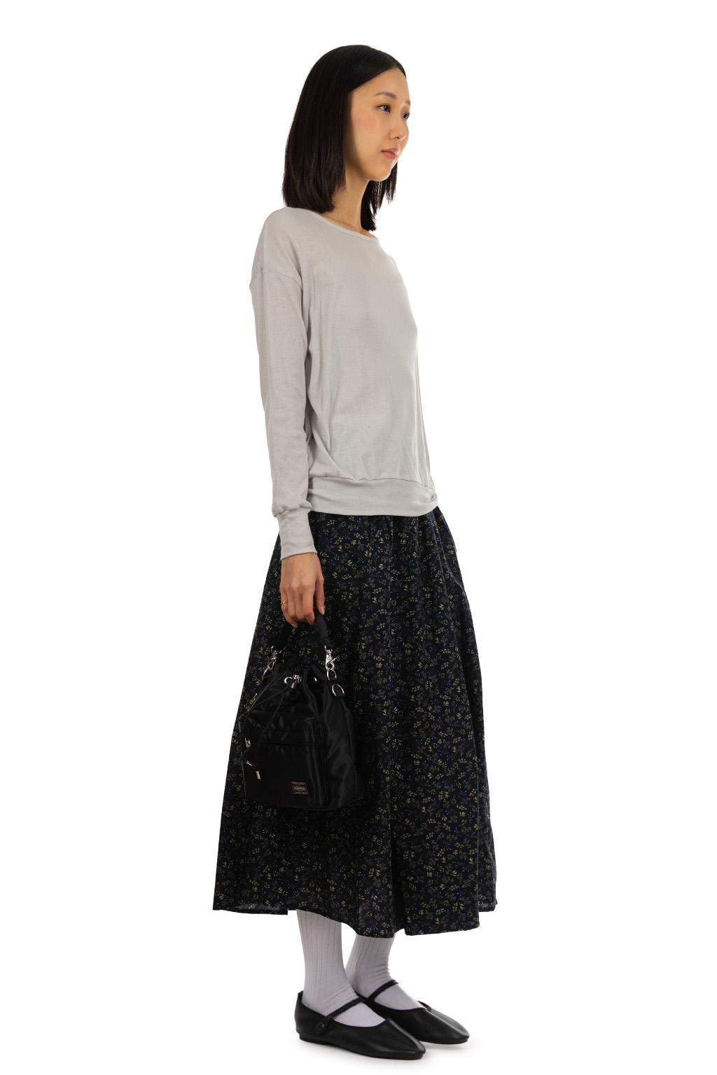 NARU  - Soft Slice Crew Neck Pullover - Stone Grey