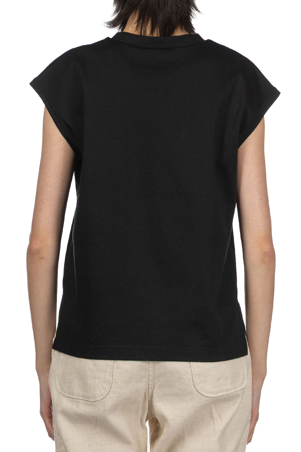 NARU  - Supima Cotton French Sleeve Tee - Black 
