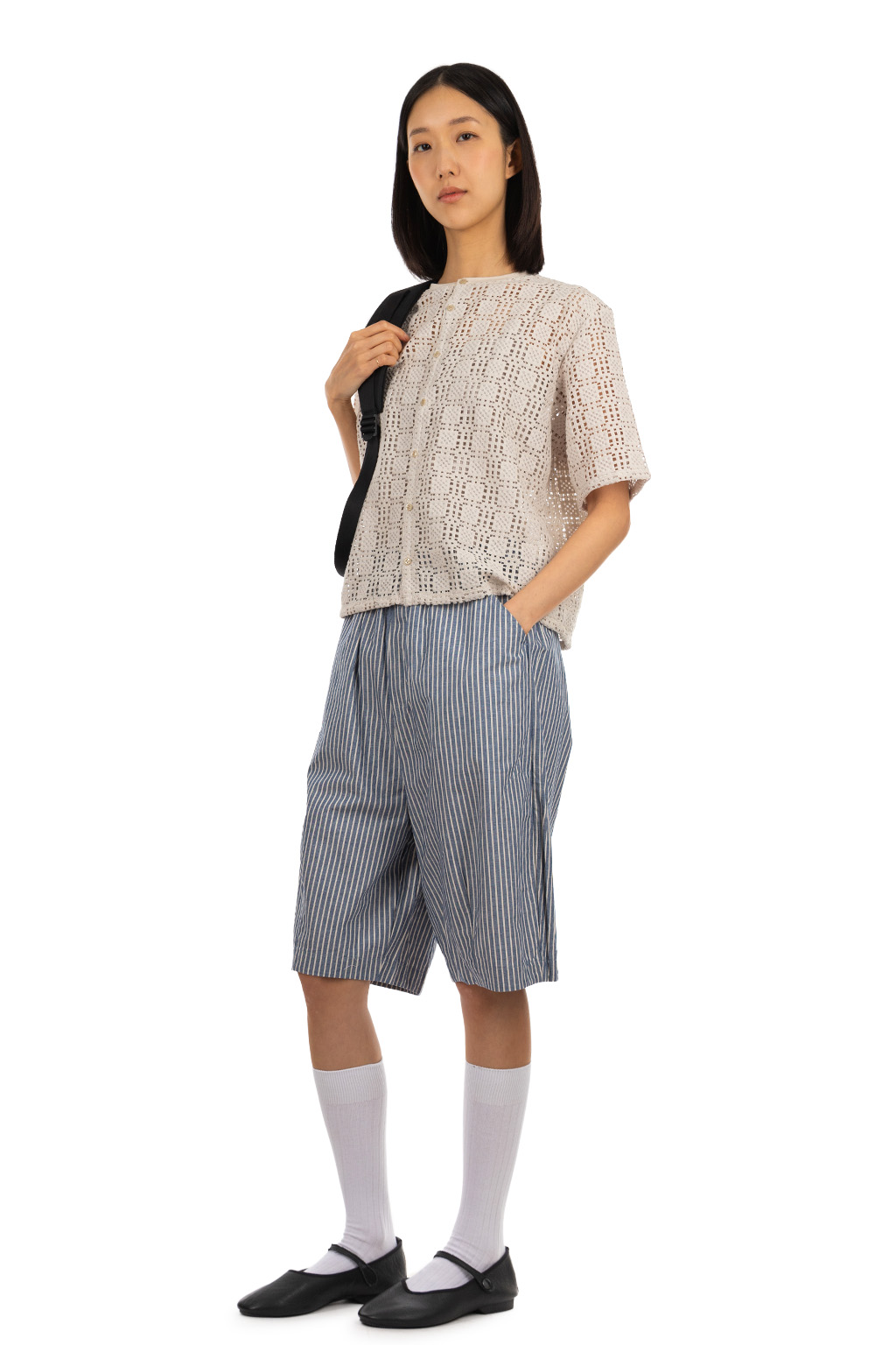 NARU  - Tile Lace Cardigan - Ecru