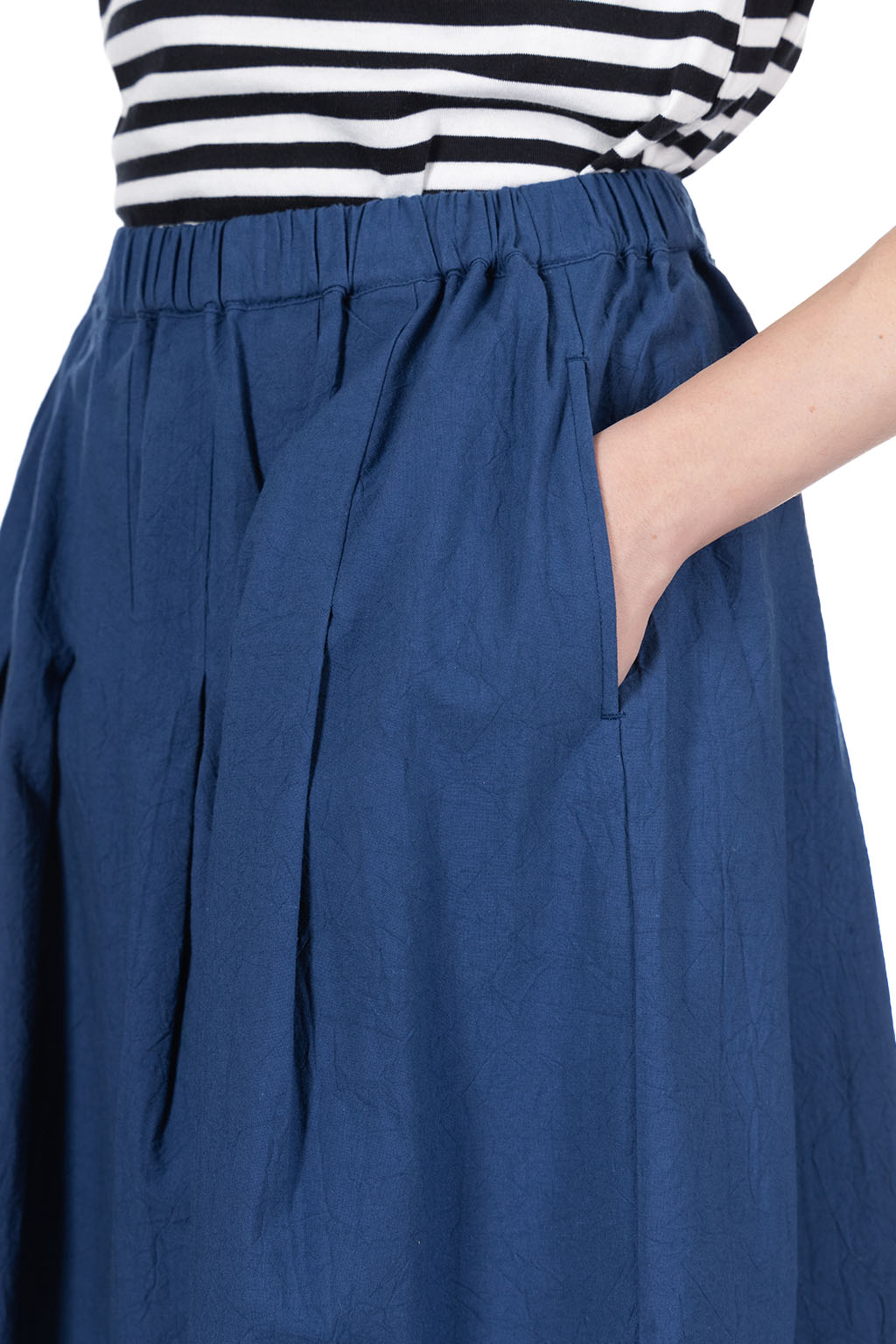 Nachukara - Cotton Gather Skirt - Blue