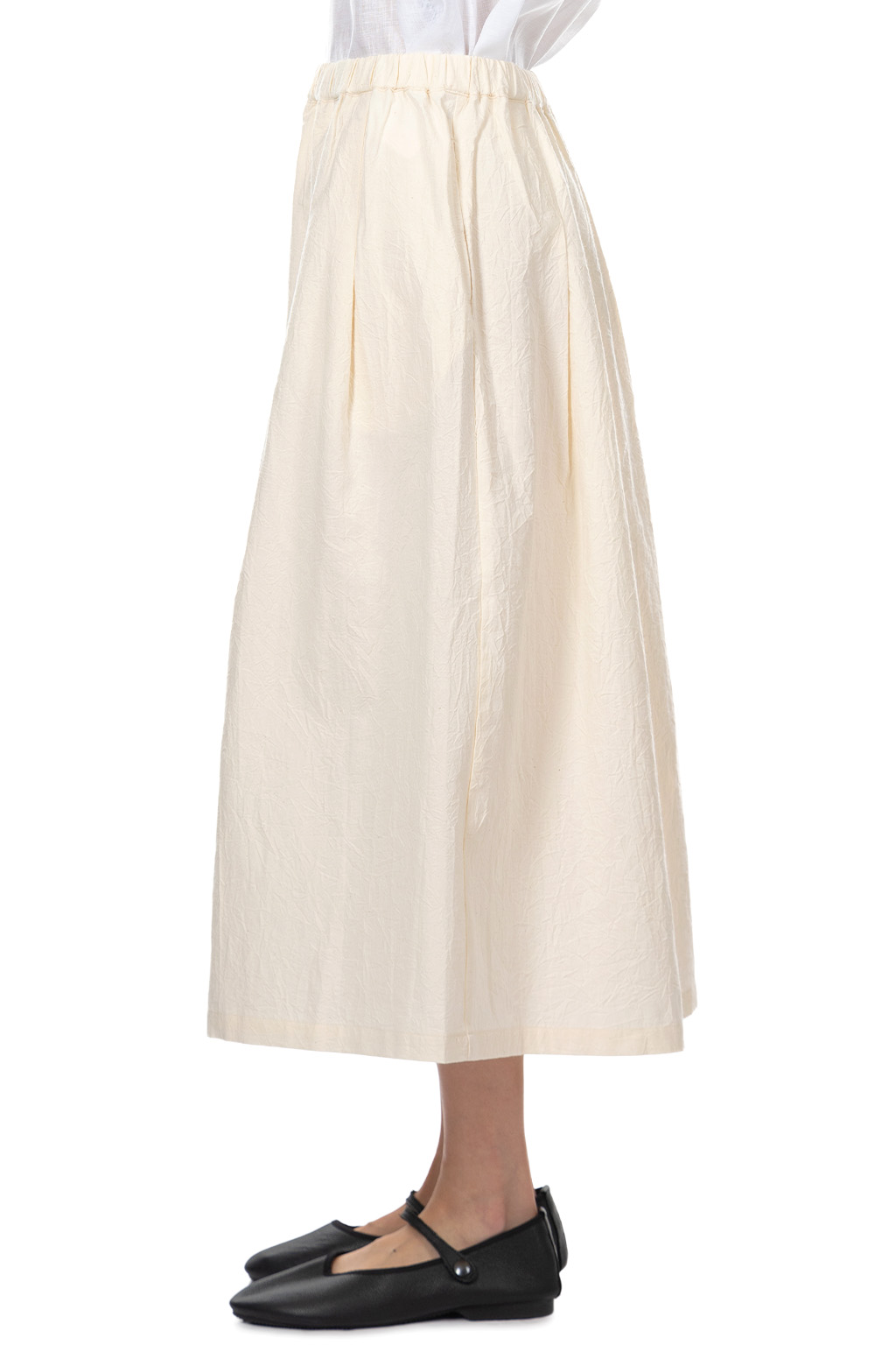 Nachukara - Cotton Gather Skirt - Natural