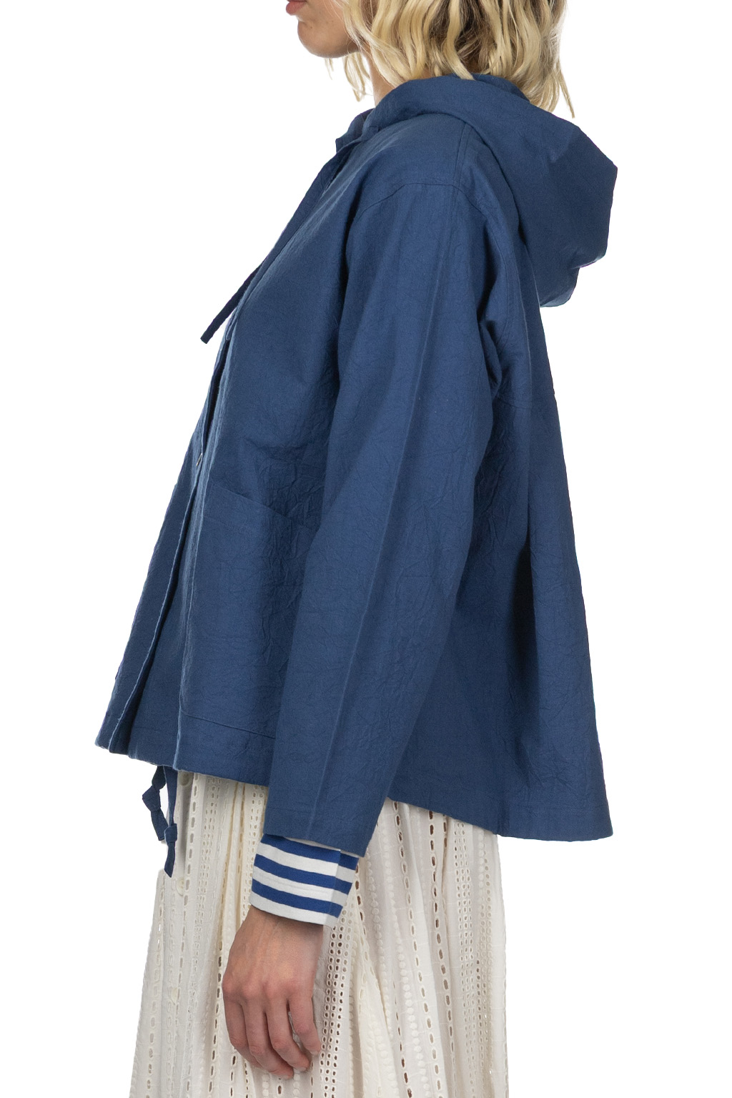 Nachukara - Cotton Hooded Shirt Jacket
