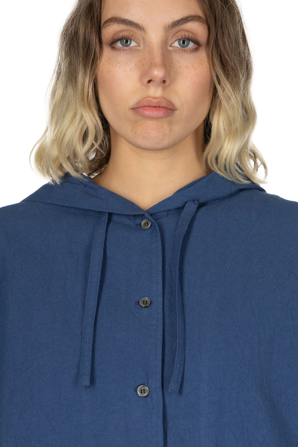 Nachukara - Cotton Hooded Shirt Jacket
