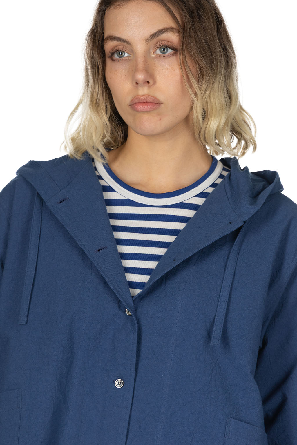 Nachukara - Cotton Hooded Shirt Jacket