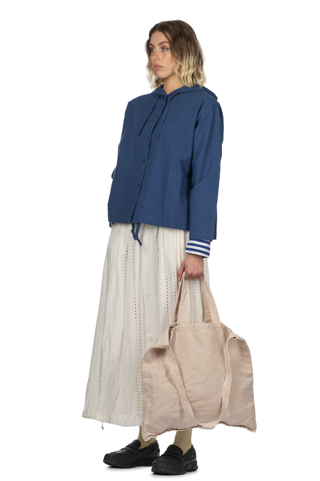 Nachukara - Cotton Hooded Shirt Jacket