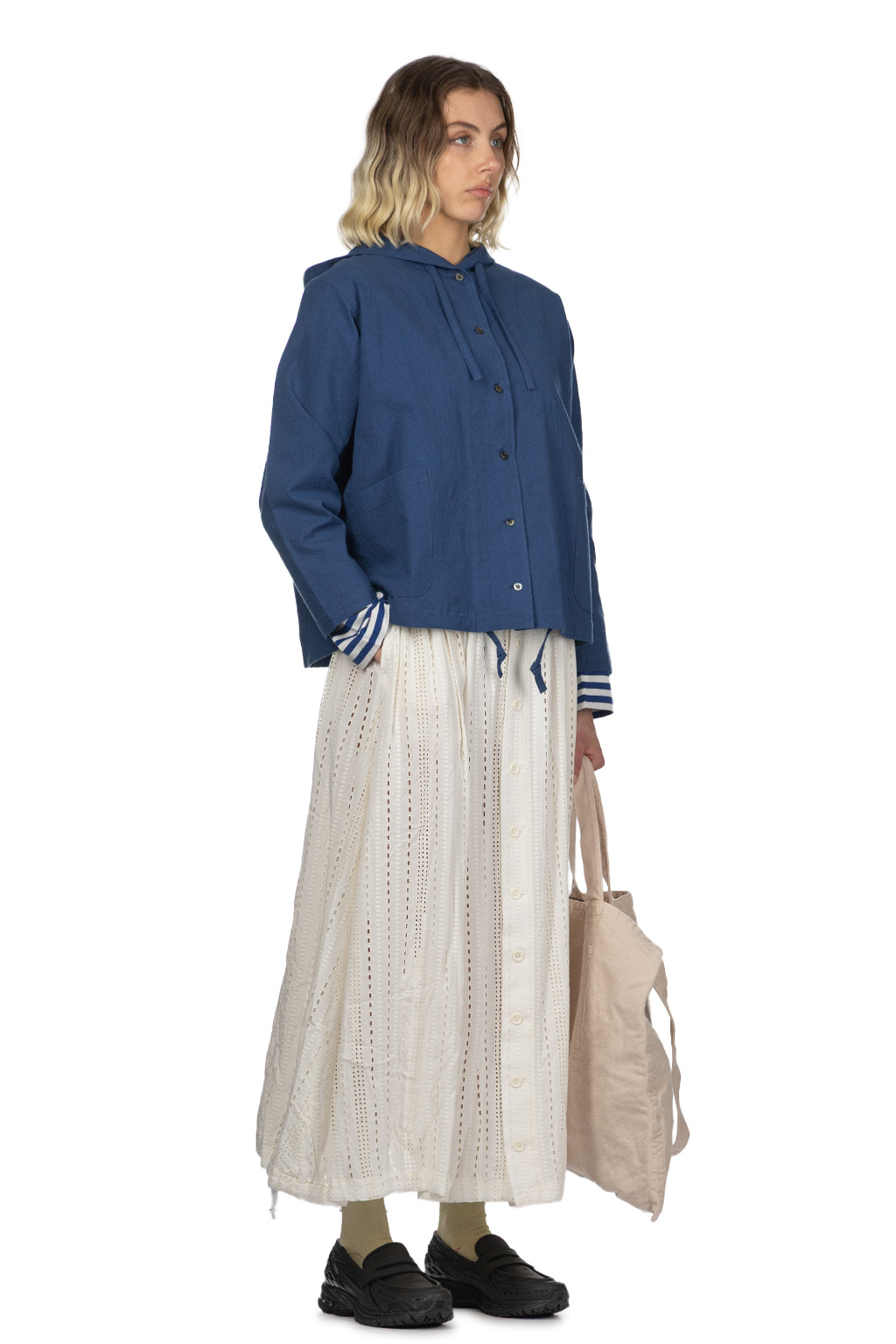 Nachukara - Cotton Hooded Shirt Jacket