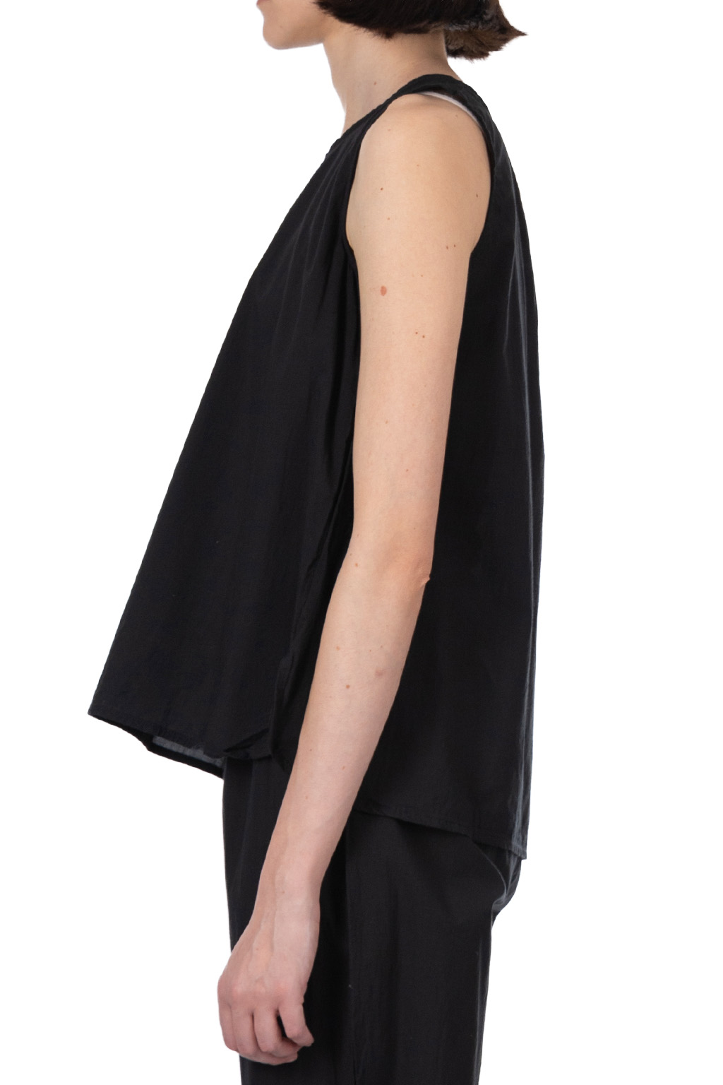 Nachukara - Cotton Sleeveless Blouse - Black