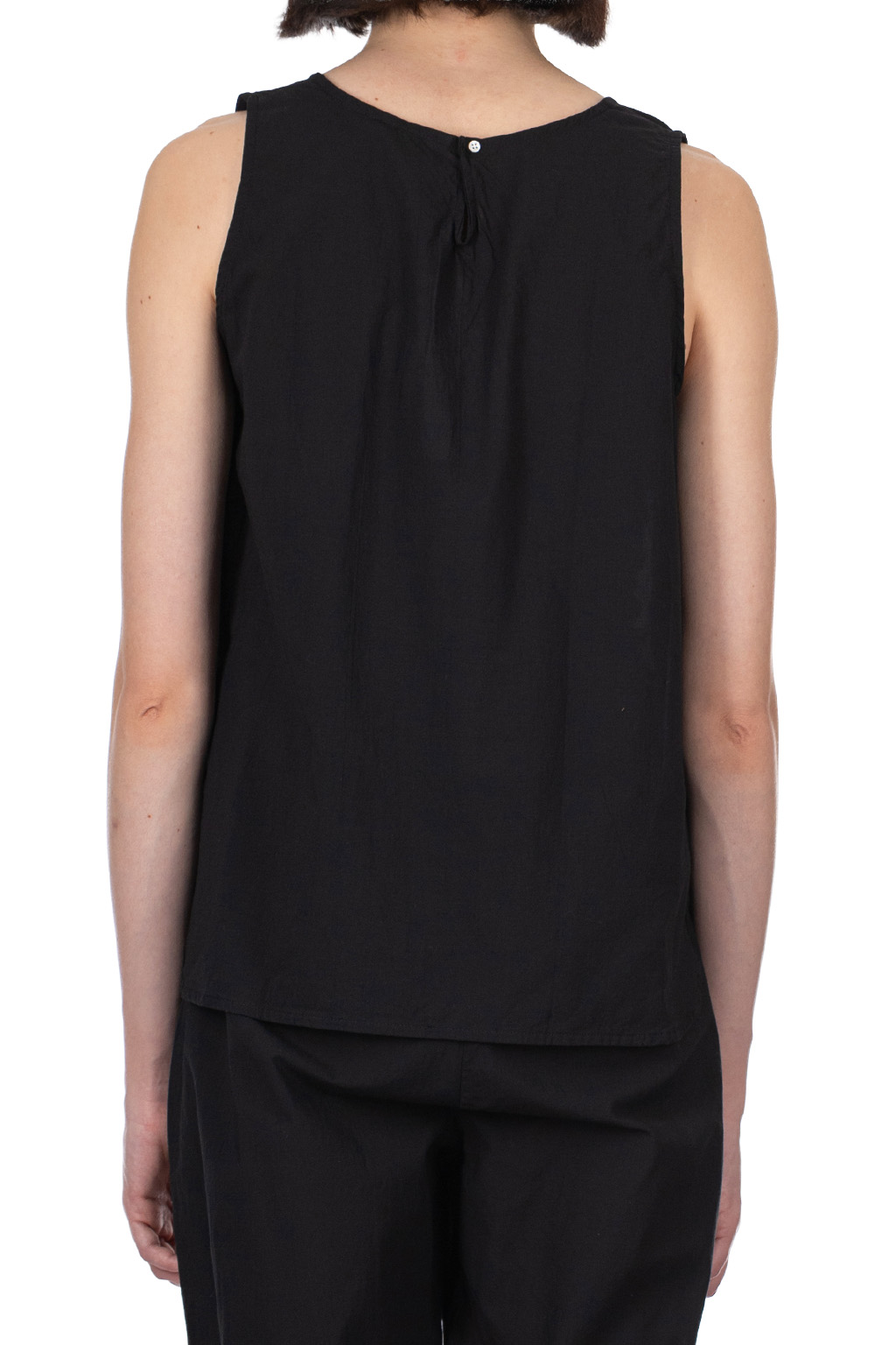 Nachukara - Cotton Sleeveless Blouse - Black