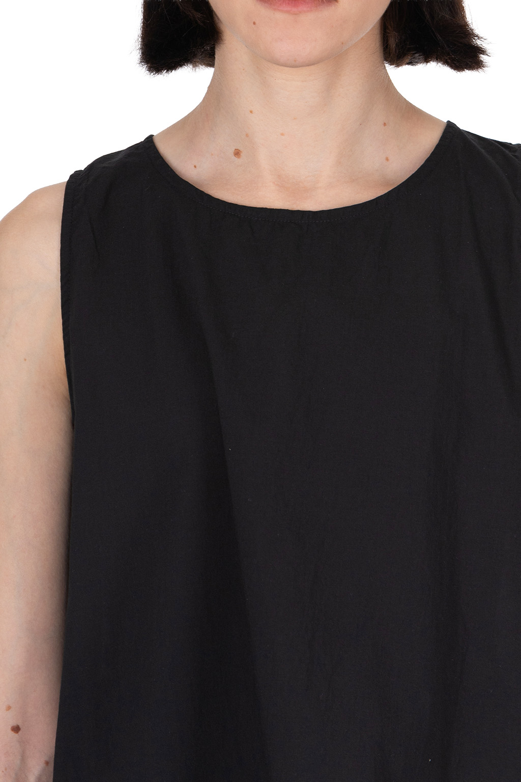 Nachukara - Cotton Sleeveless Blouse - Black
