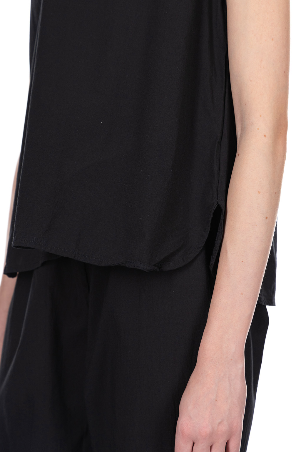 Nachukara - Cotton Sleeveless Blouse - Black