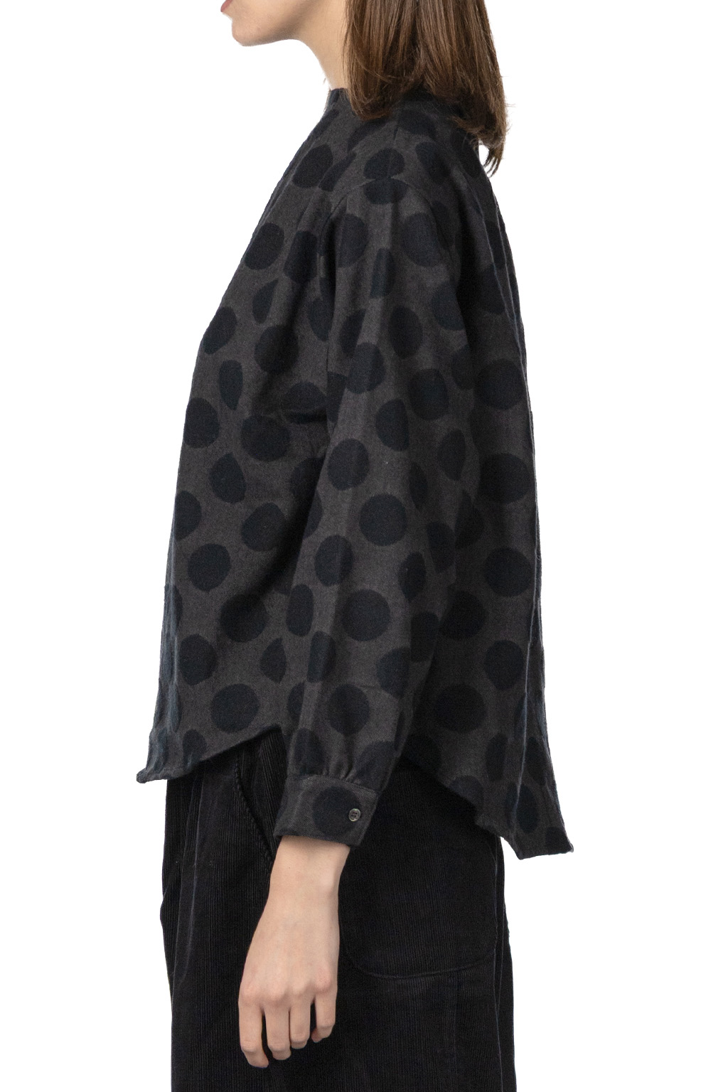 Nachukara - Dot Jaquard BottleNeck Pullover