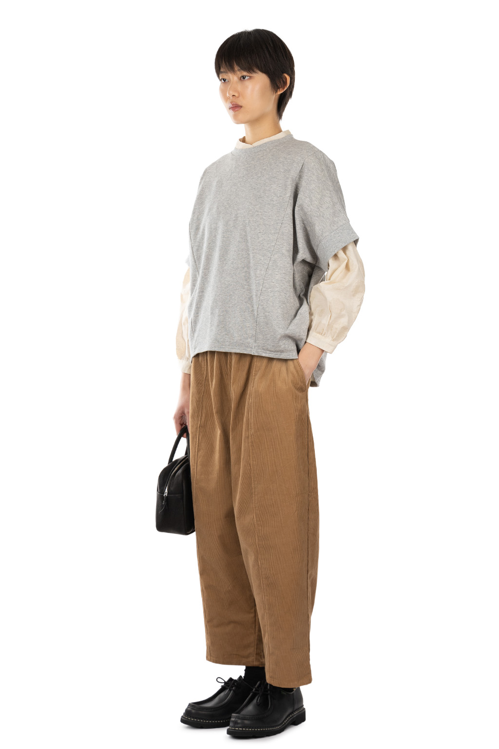 Nachukara - Cotton Jersey Dolman Pullover - Black