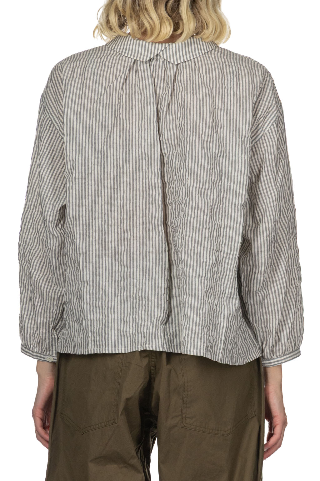 Nachukara - Herringbone Layered Collar 2 Way Blouse