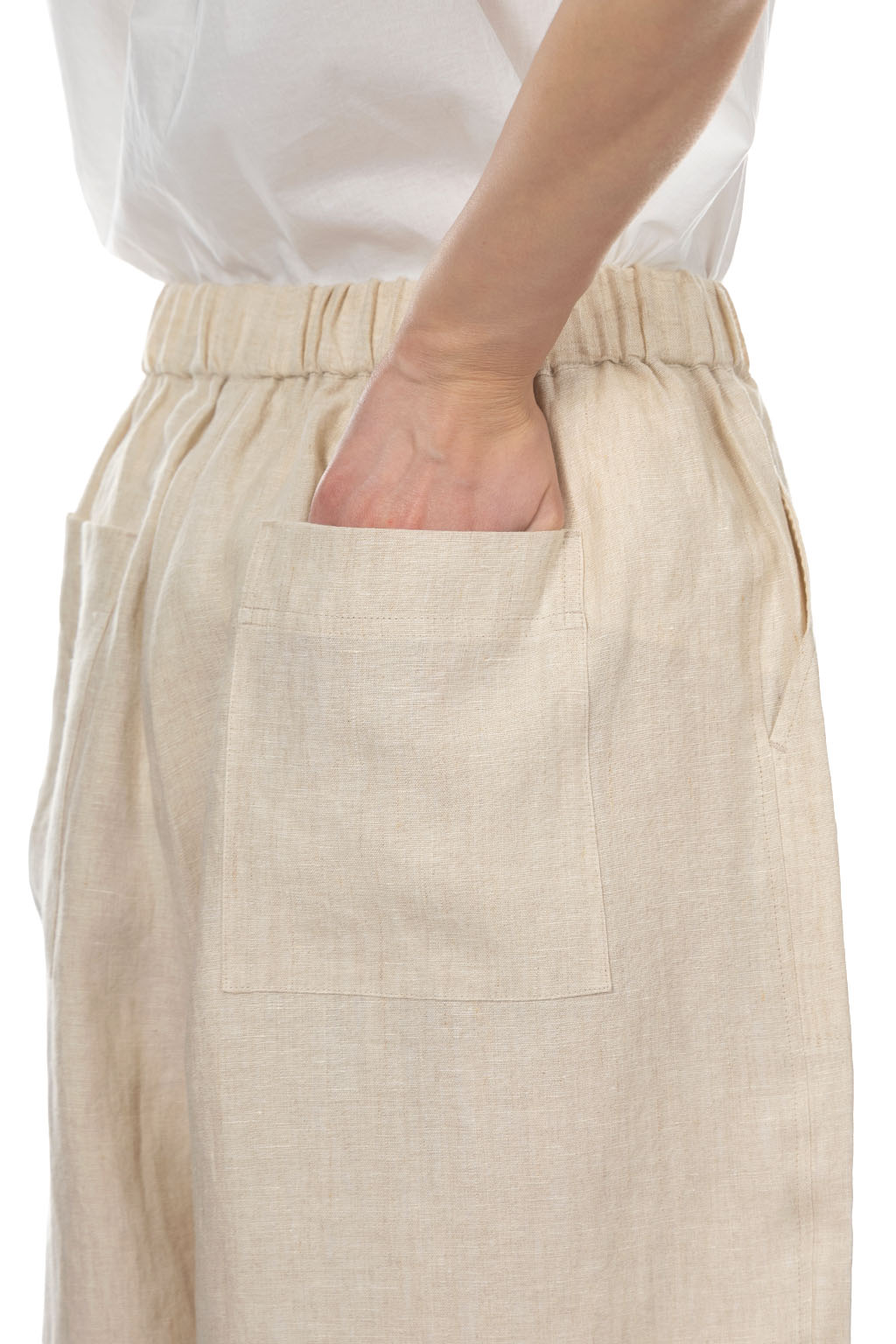 Nachukara - Linen Hemp Cocoon Pants - Natural