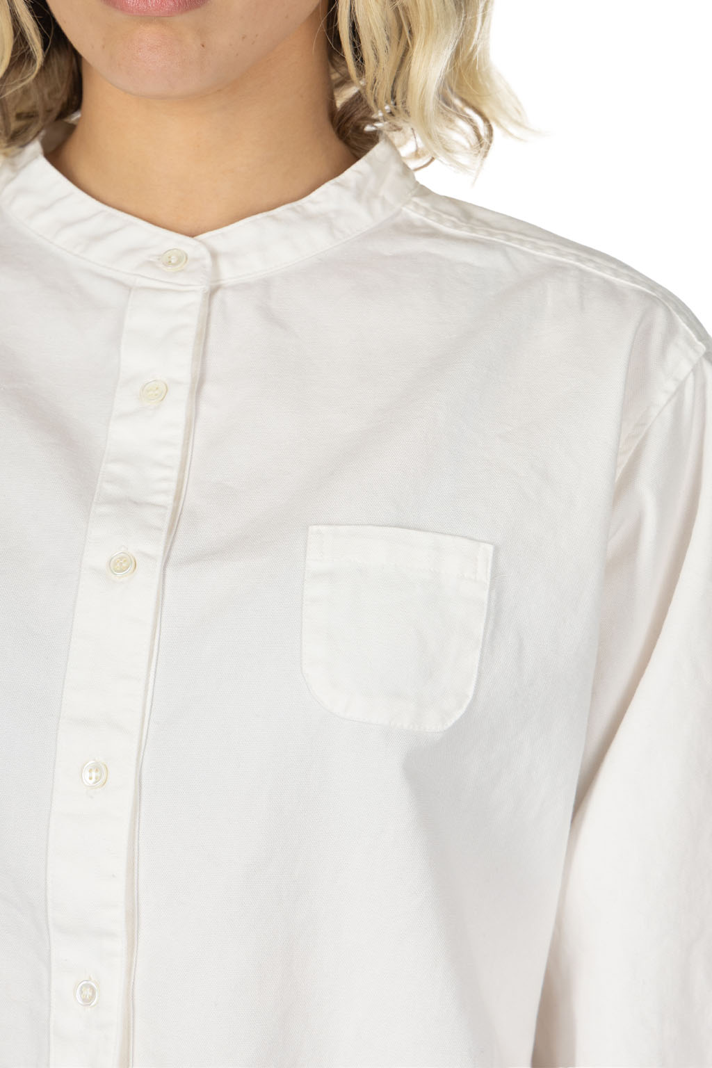 Nachukara - Oxford Band Collar Shirt