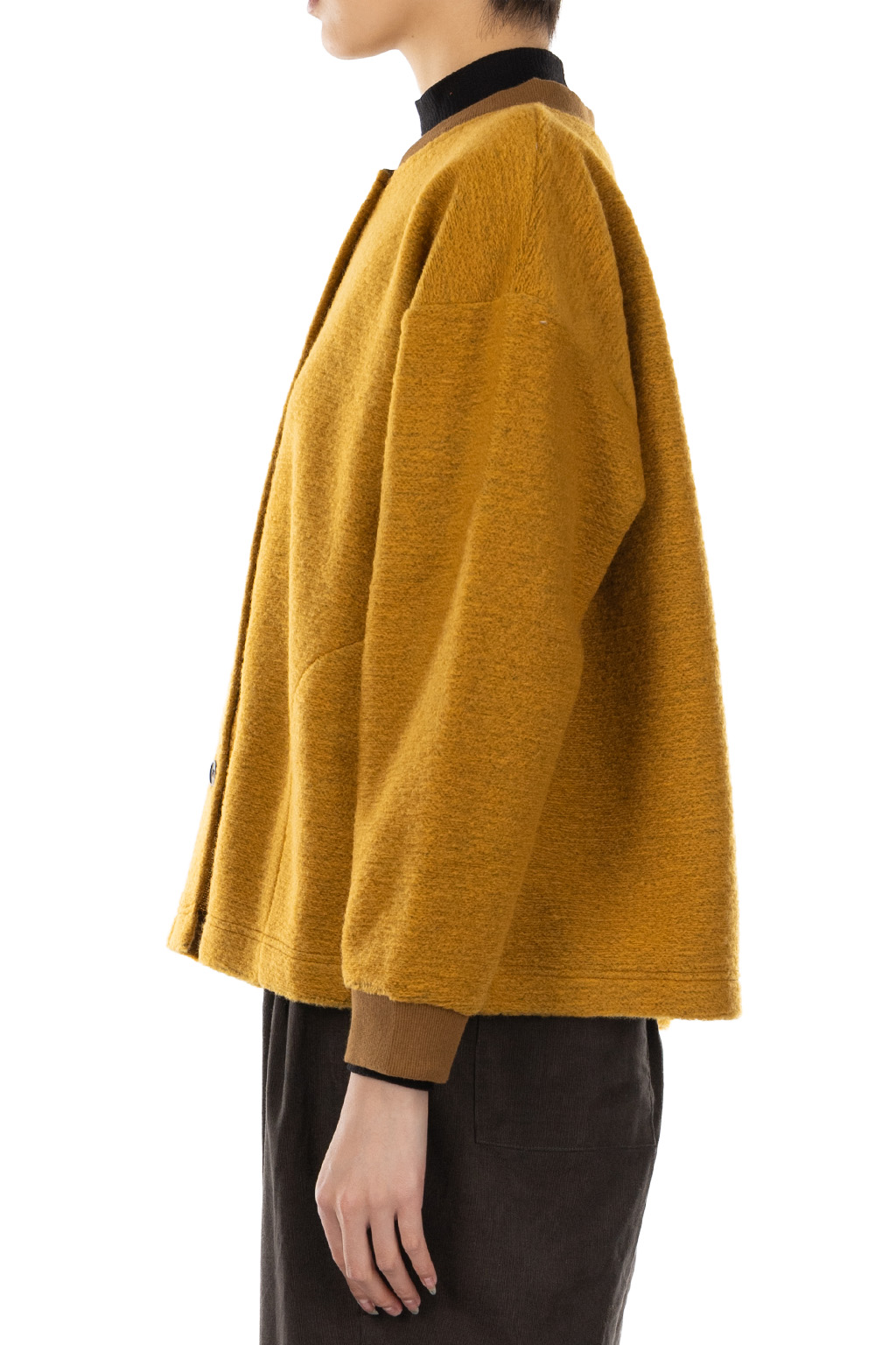 Nachukara - Silver Wool Rib Jacket - Red