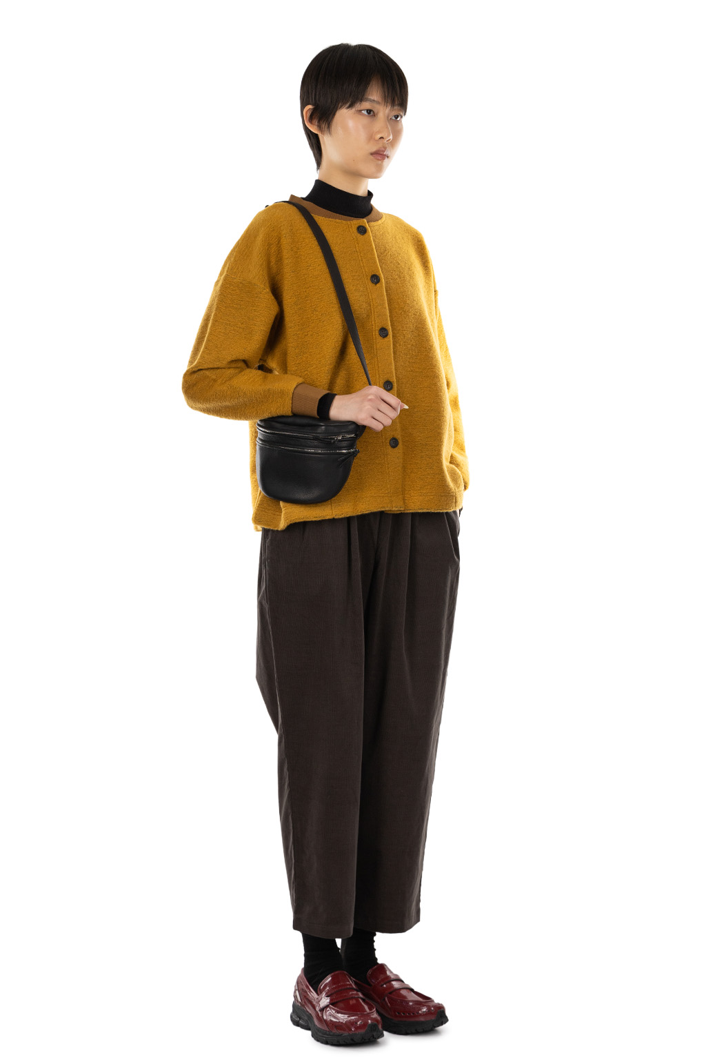 Nachukara - Silver Wool Rib Jacket - Red