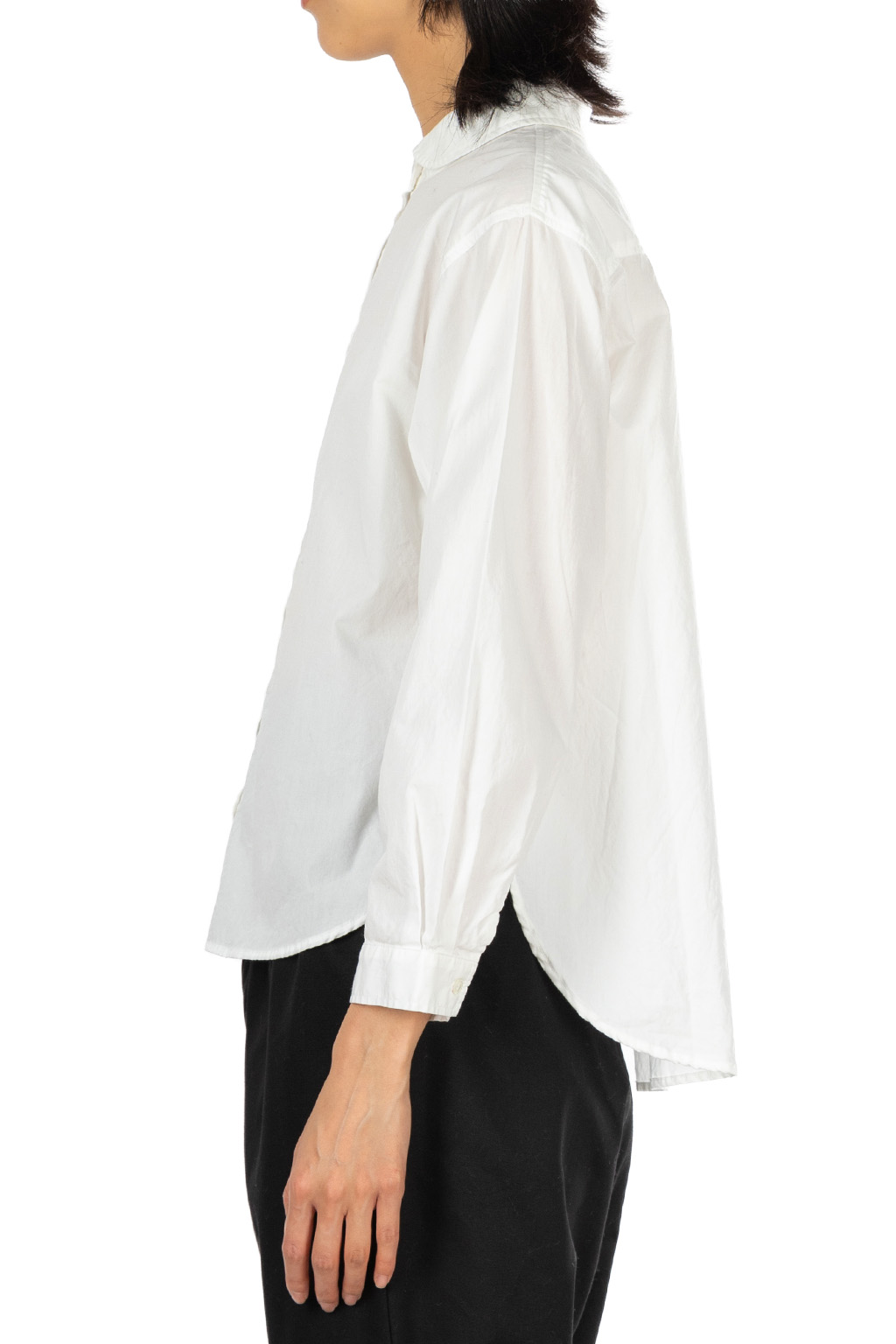 Nachukara - Washed Broadcloth Round Collar Shirt