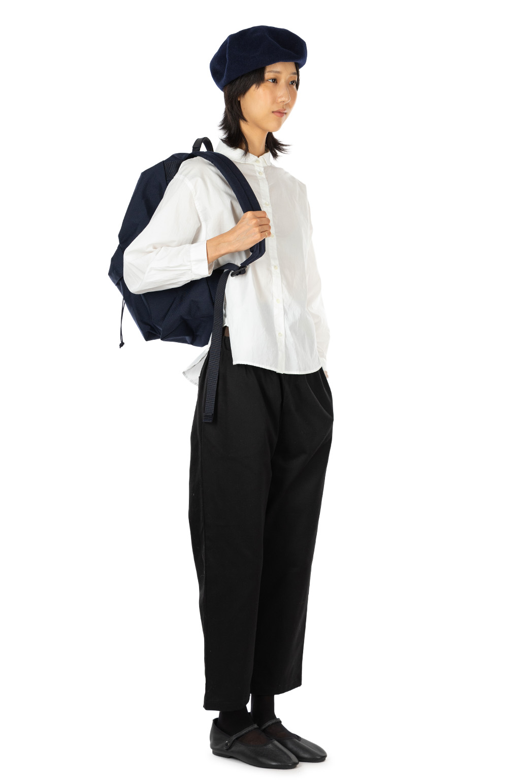 Nachukara - Washed Broadcloth Round Collar Shirt