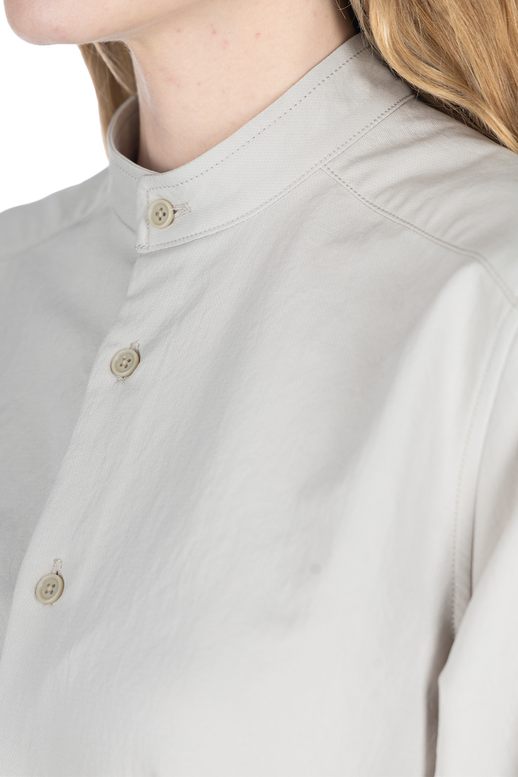 Nanamica (NAN) - ALPHADRY Shirt Dress - Pale Gray