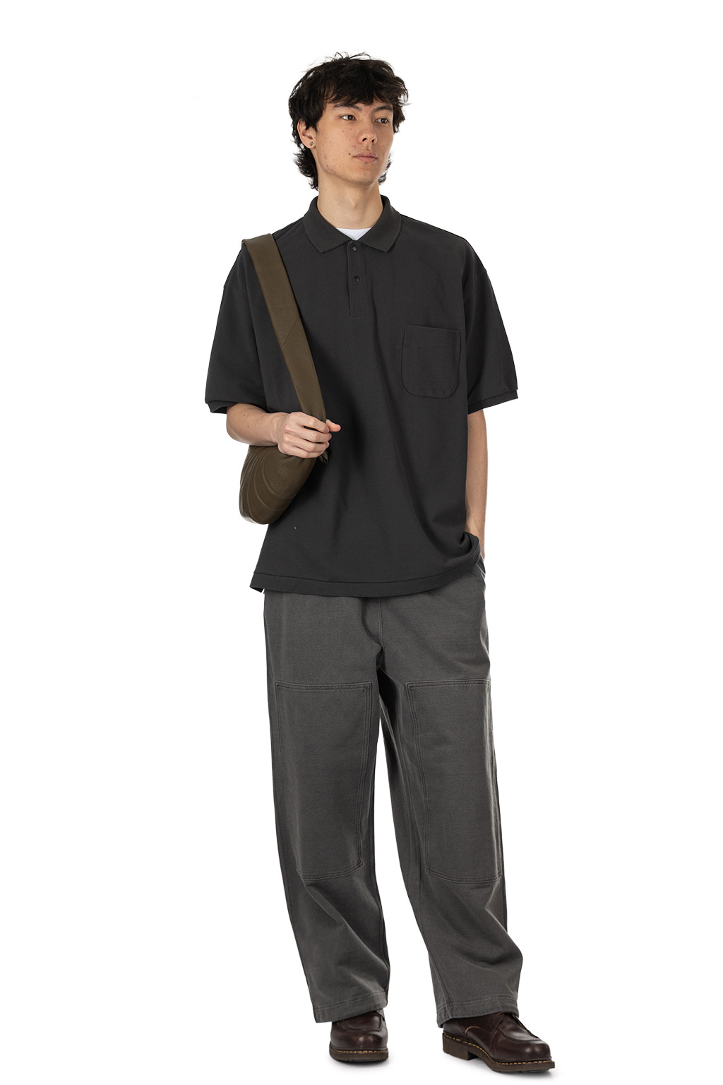 Nanamica (NAN) - Short Sleeves Polo Shirt - Charcoal