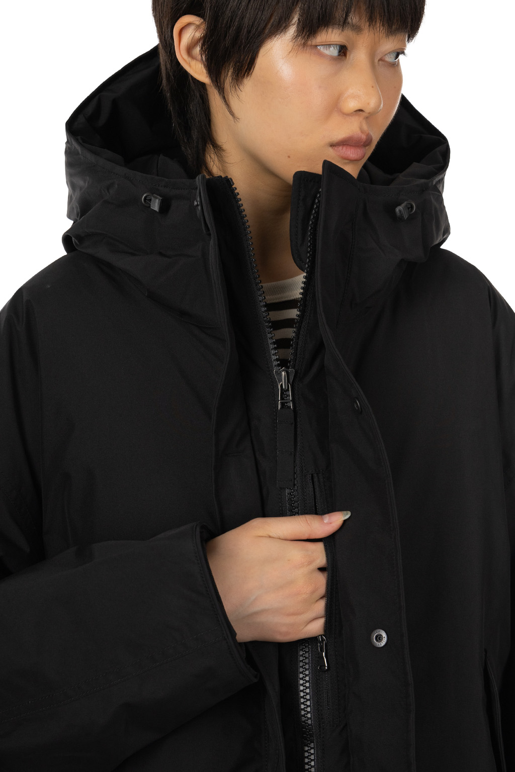 Nanamica (NAN) - Women GORE-TEX Long Down Coat - Black