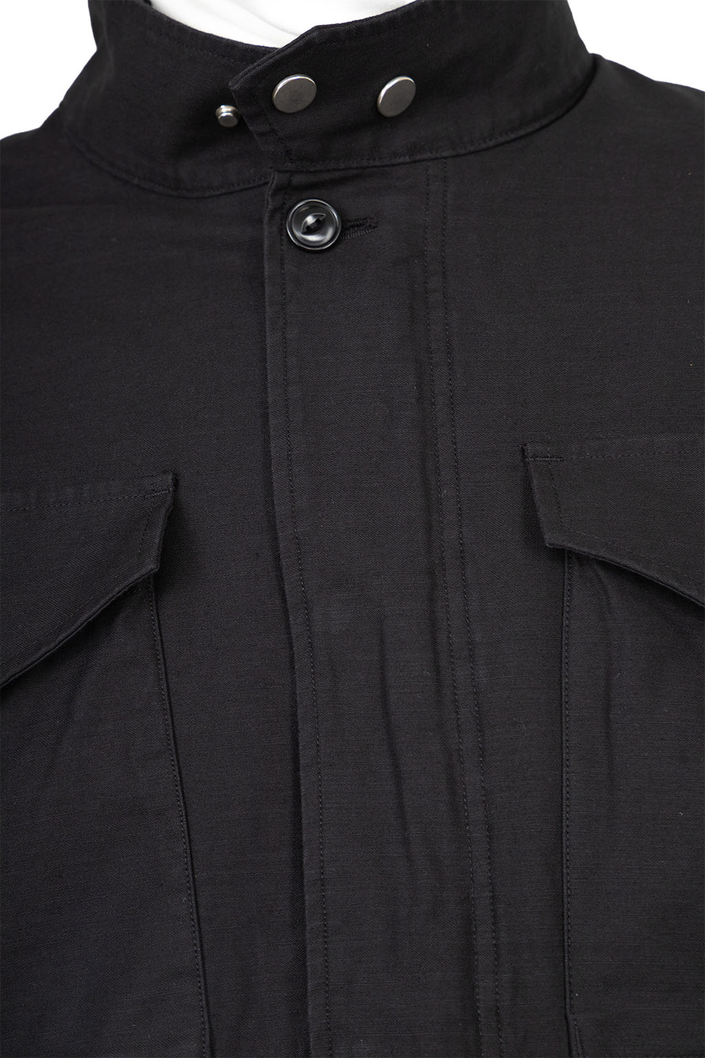 Nonnative - Trooper Jacket Cotton Backsatin Pigment Dye Windstopper - Black