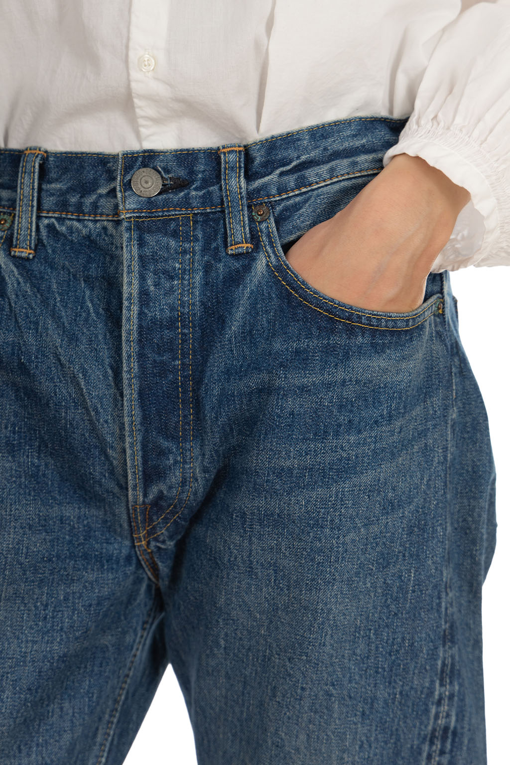 OrSlow 105 Standard Selvedge Denim - 2-Year Wash