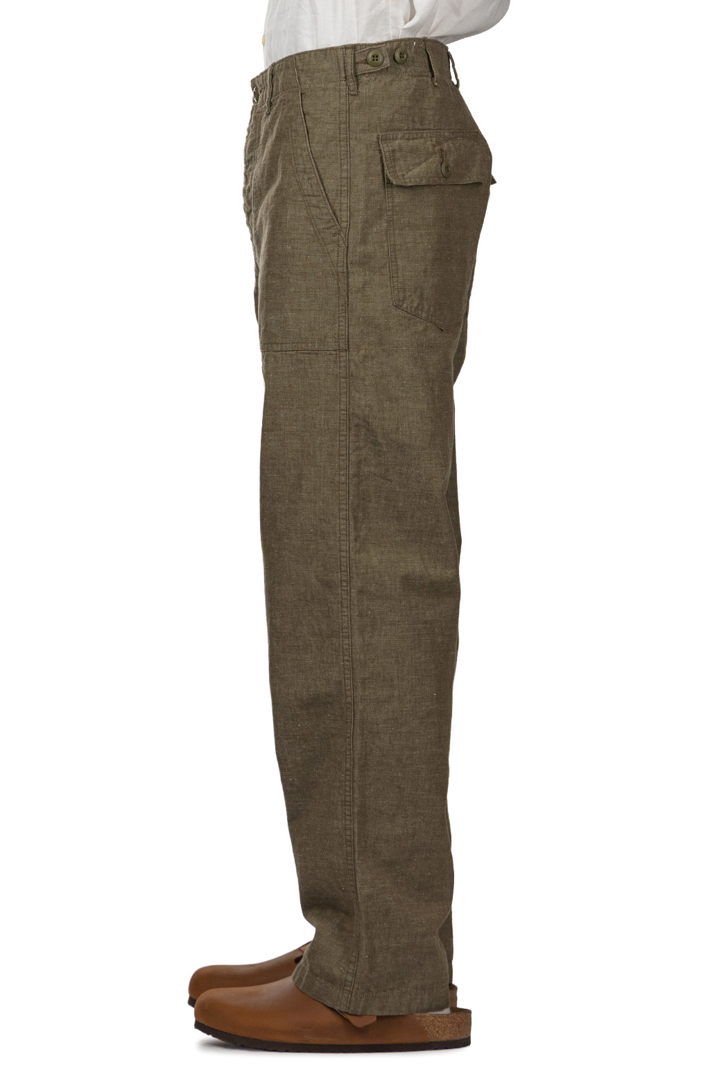 OrSlow - Chambray Fatigue Pants Regular Fit - Dusty Olive