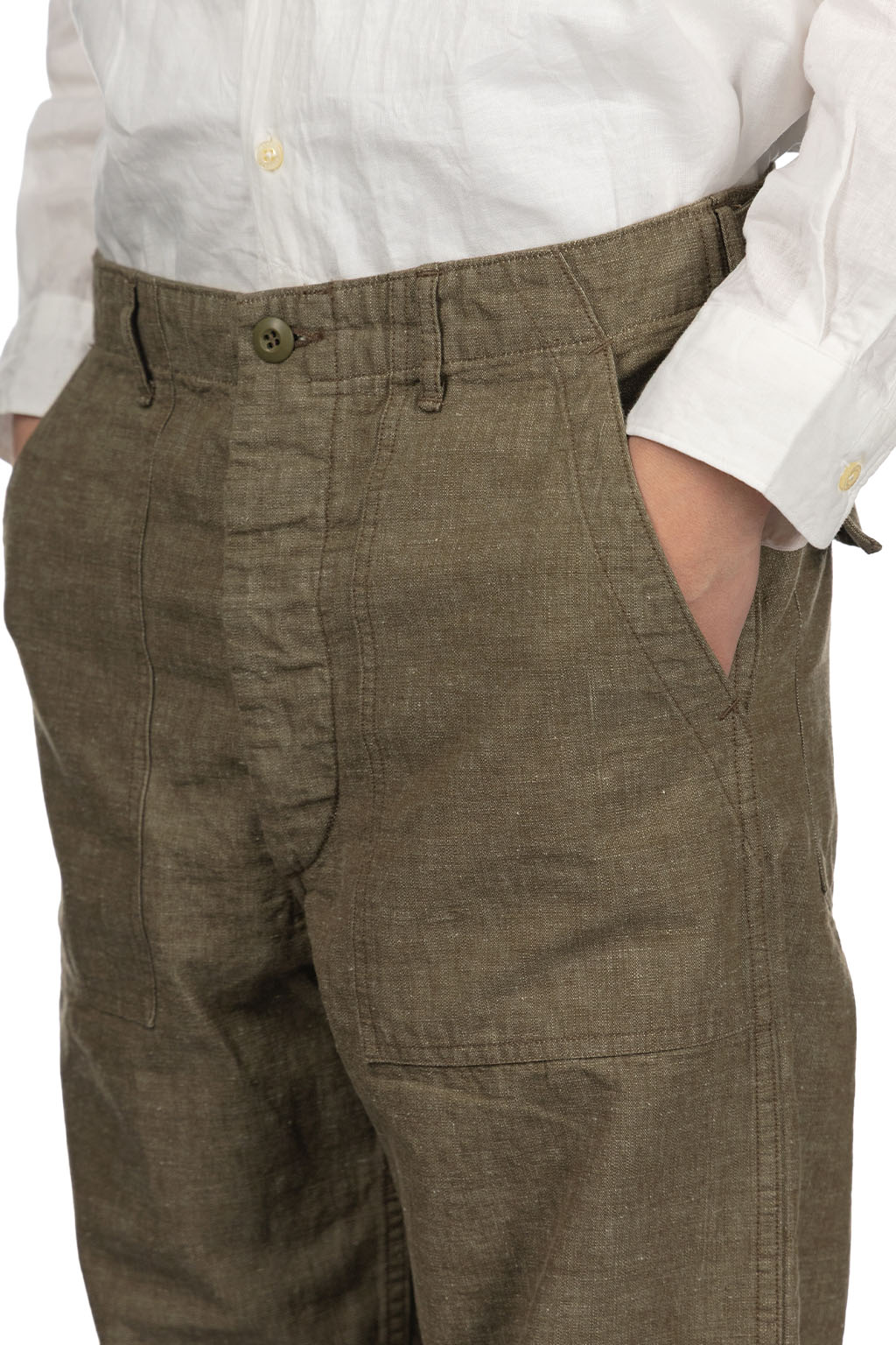 OrSlow - Chambray Fatigue Pants Regular Fit - Dusty Olive
