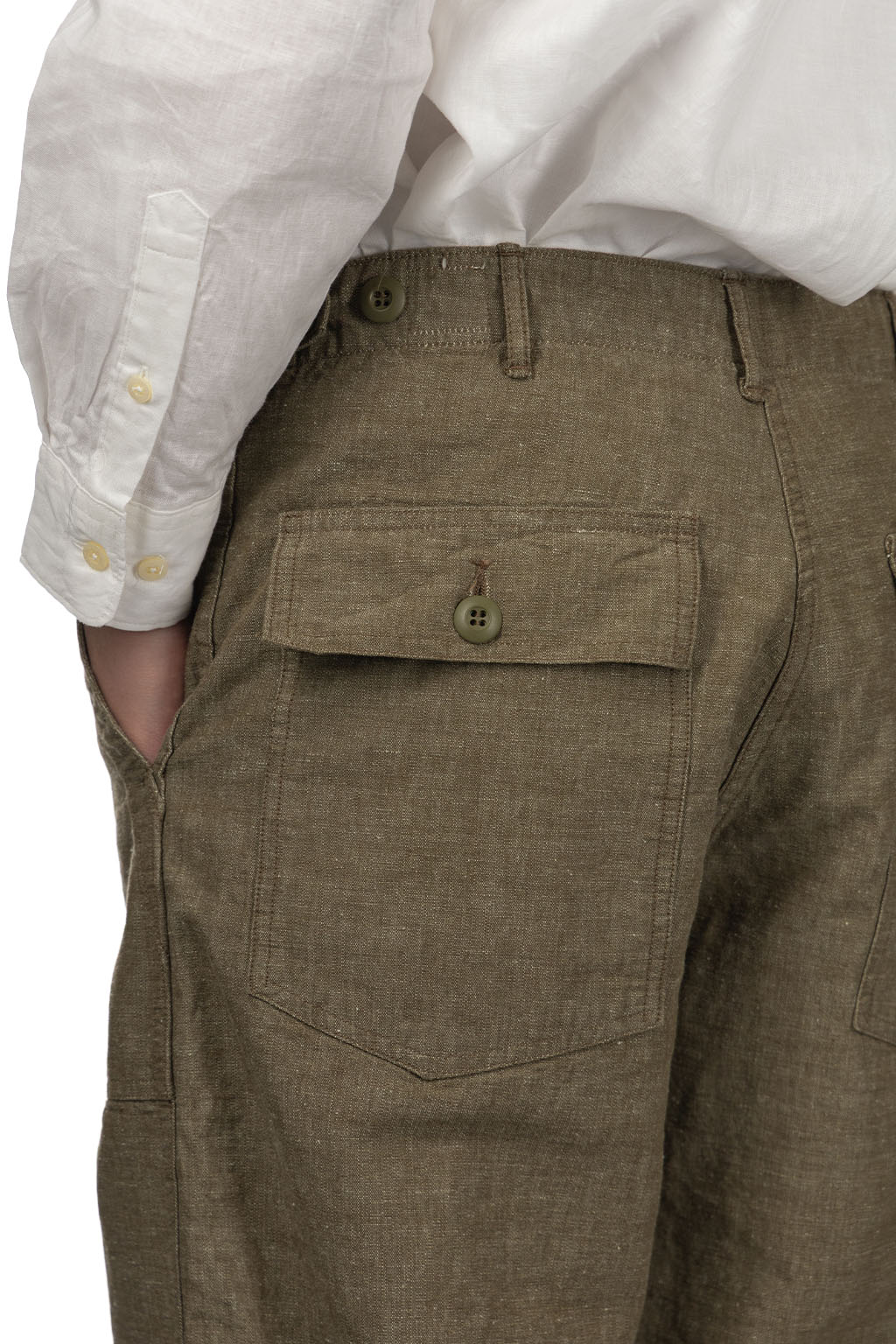 OrSlow - Chambray Fatigue Pants Regular Fit - Dusty Olive
