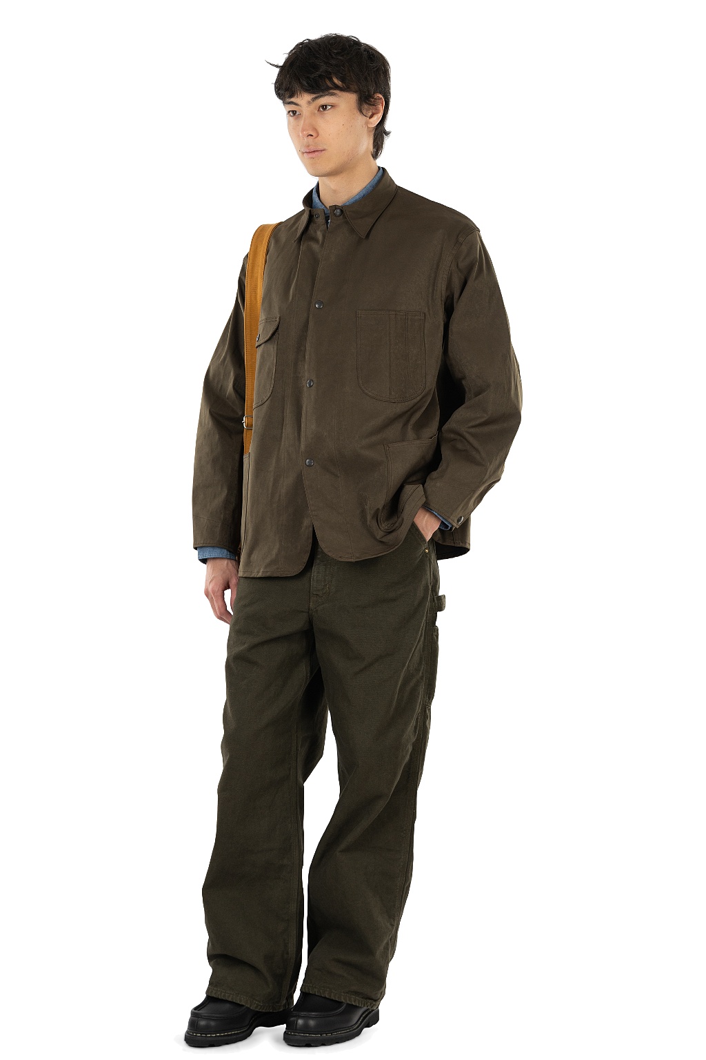 OrSlow - Dad's Fit Oxford Painter Pants - Coffee Brown