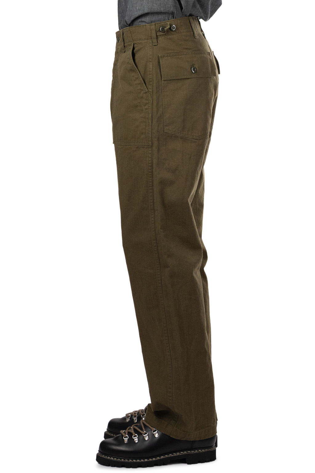 OrSlow - Herringbone Vintage Fit Fatigue Pants - Army Green