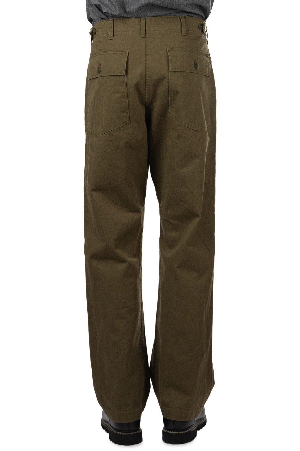 OrSlow - Herringbone Vintage Fit Fatigue Pants - Army Green