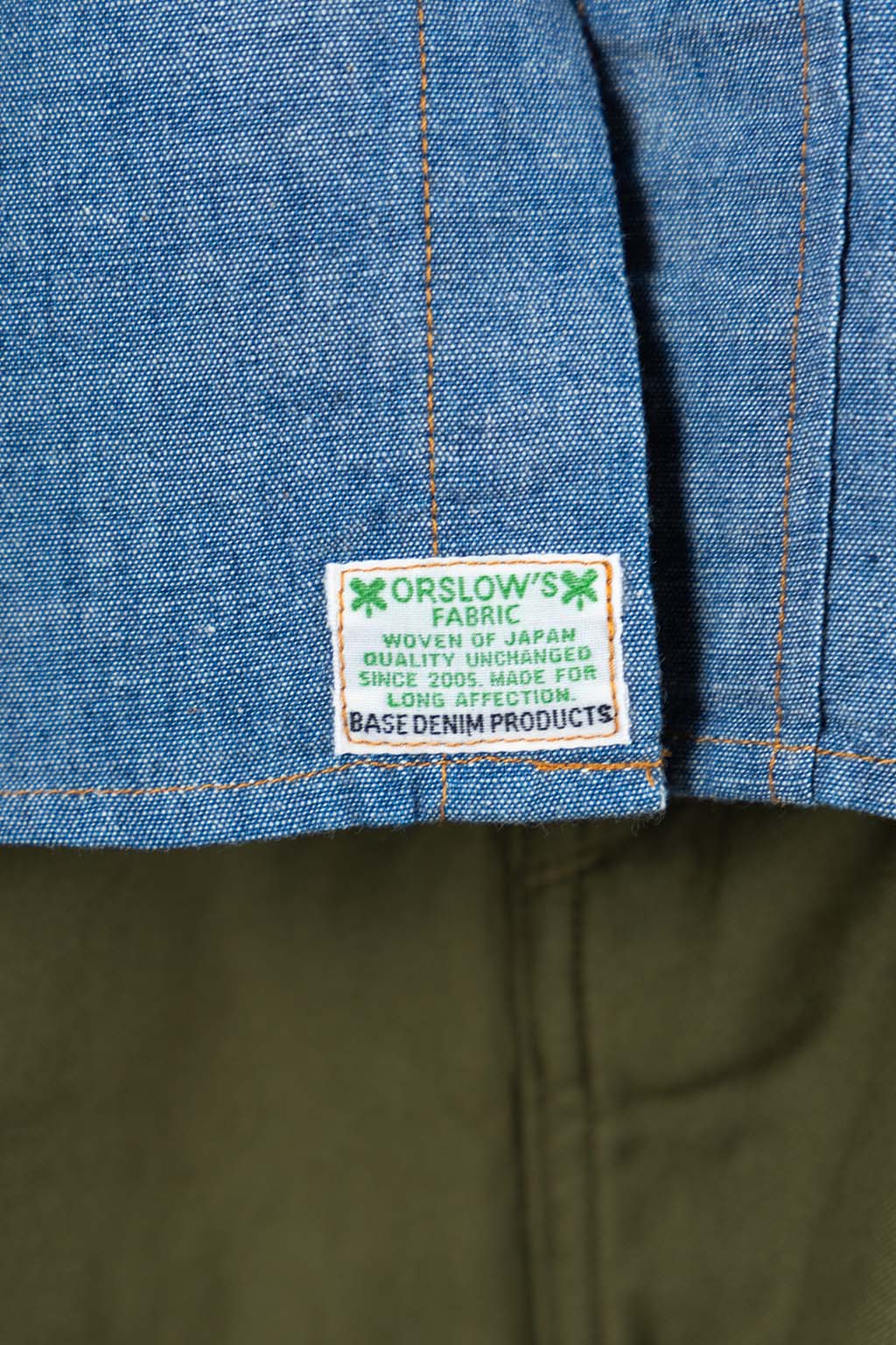 OrSlow - Relaxed Chambray Western Shirt - Chambray