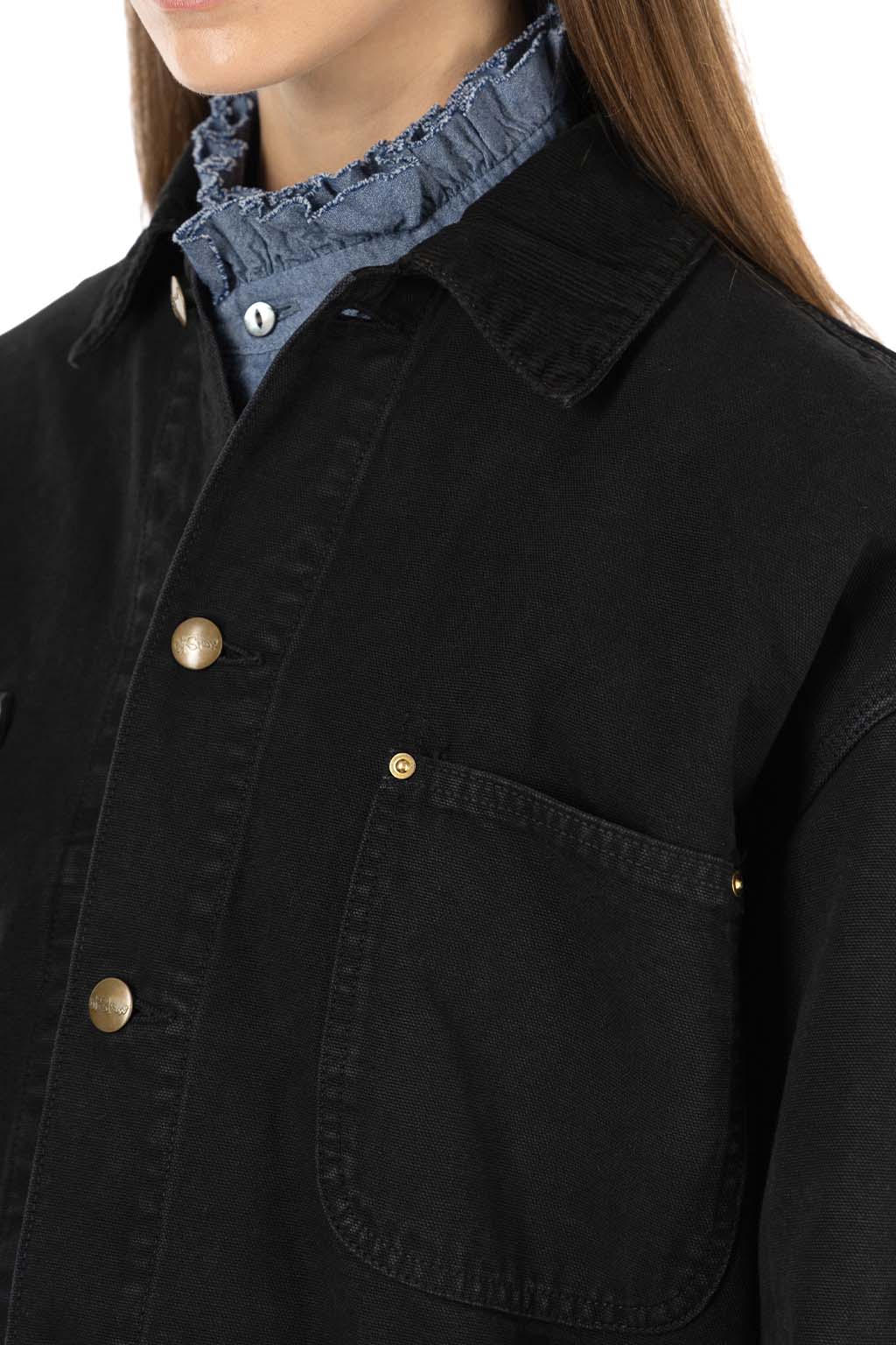 OrSlow - Relaxed Fit Oxford Coverall - Black