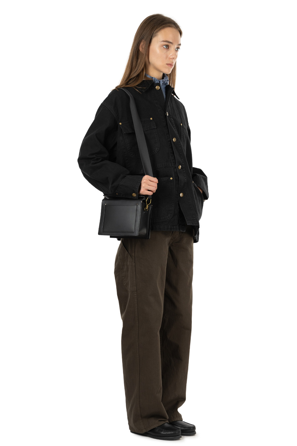 OrSlow - Relaxed Fit Oxford Coverall - Black