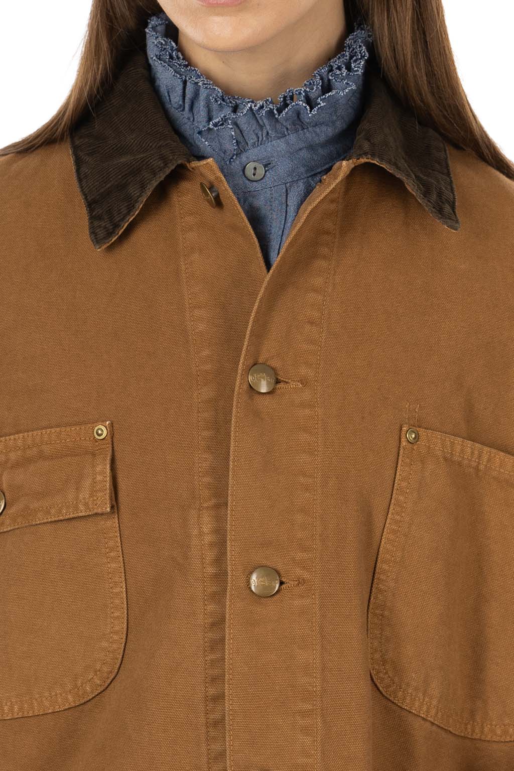OrSlow - Relaxed Fit Oxford Coverall - Brown