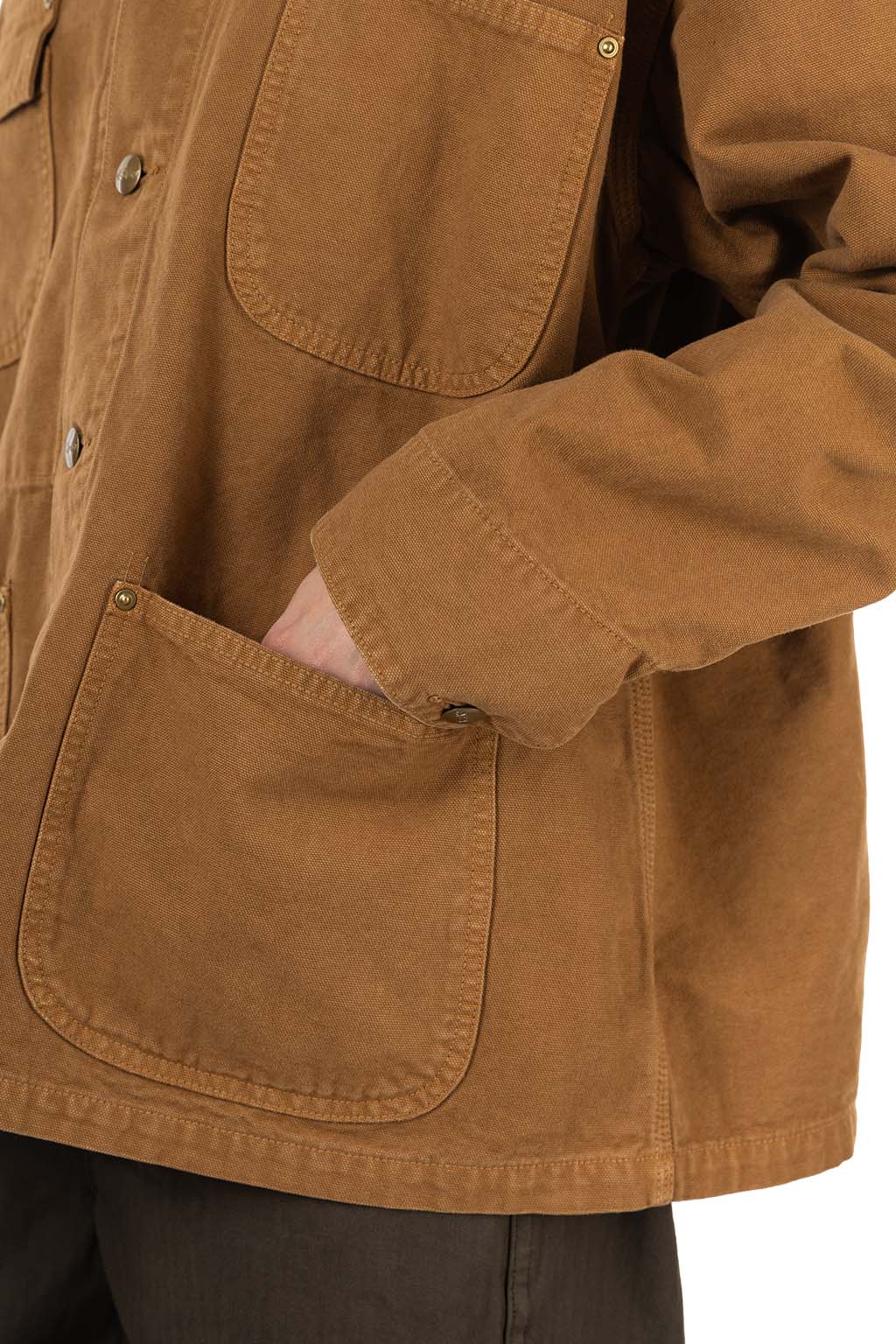 OrSlow - Relaxed Fit Oxford Coverall - Brown