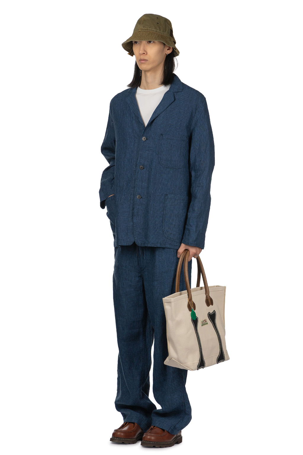 OrSlow - Simple Light Jacket - Indigo Check