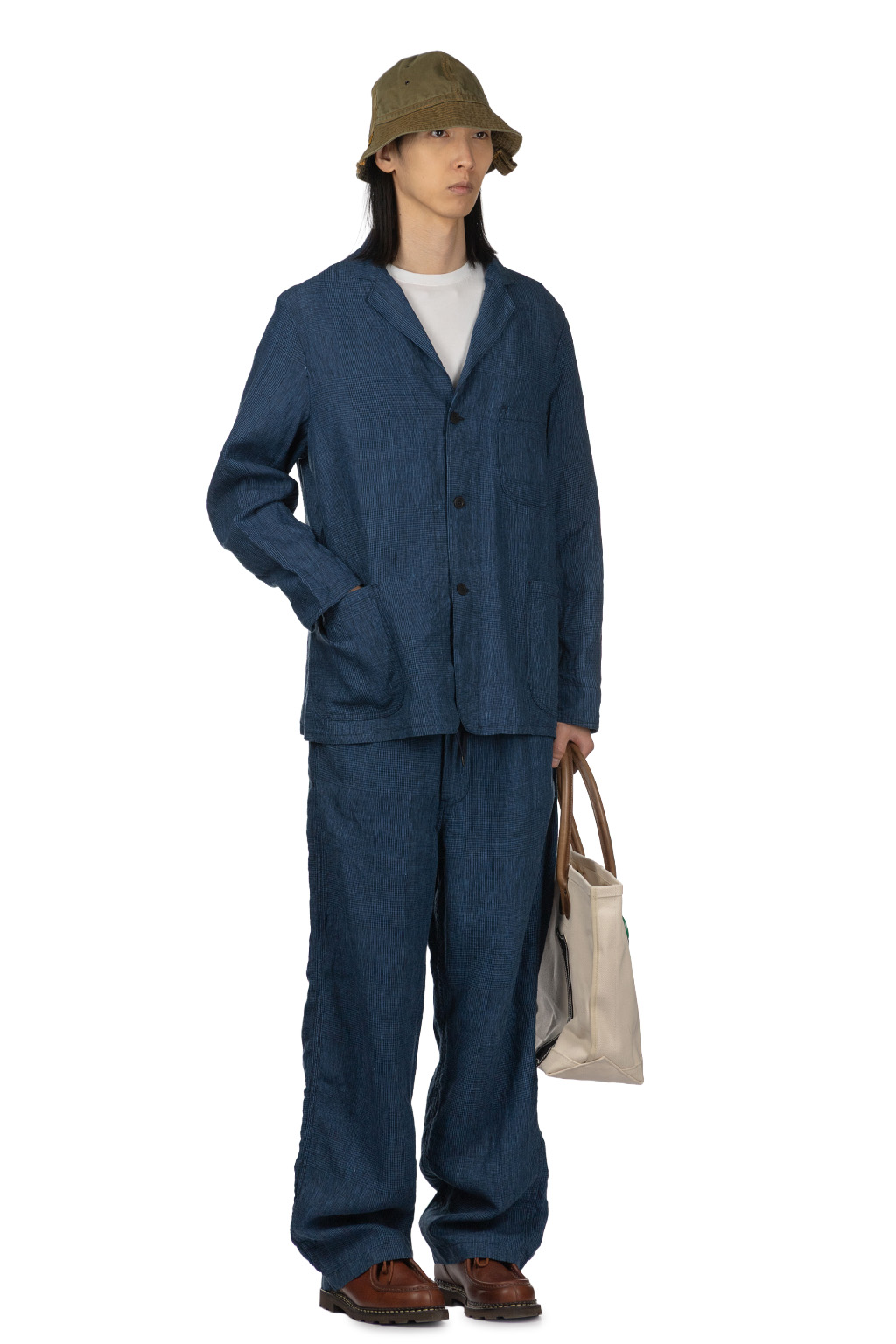 OrSlow - Simple Light Jacket - Indigo Check