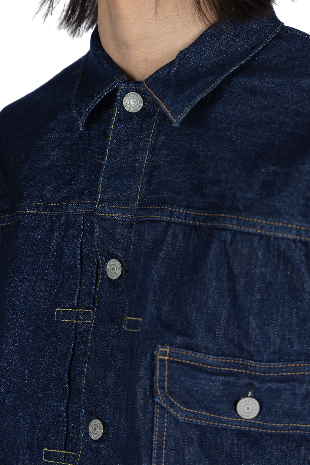 orslow - TYPE1 40'S PLEATED FRONT BLOUSE ONE WASH