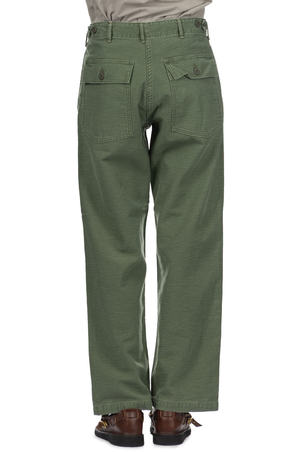 OrSlow US Army Fatigue Pants Used Wash - Green