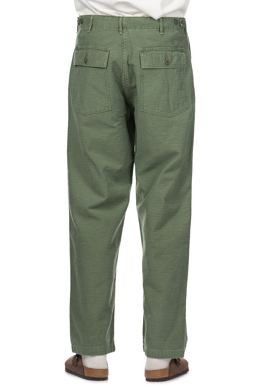 OrSlow US Army Fatigue Pants Used Wash - Green
