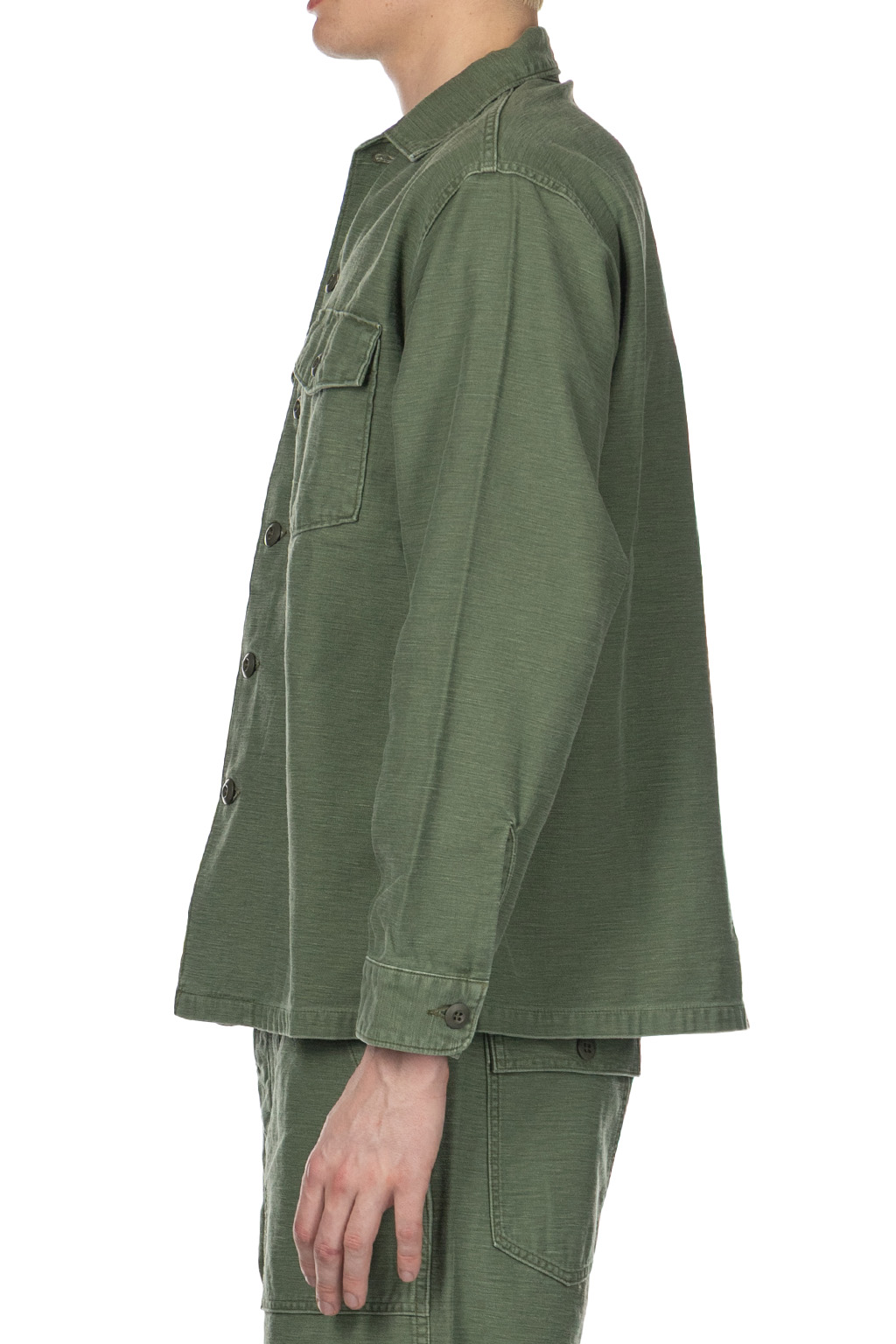 OrSlow US Army Fatigue Shirt (Vintage Washed) - Green Used