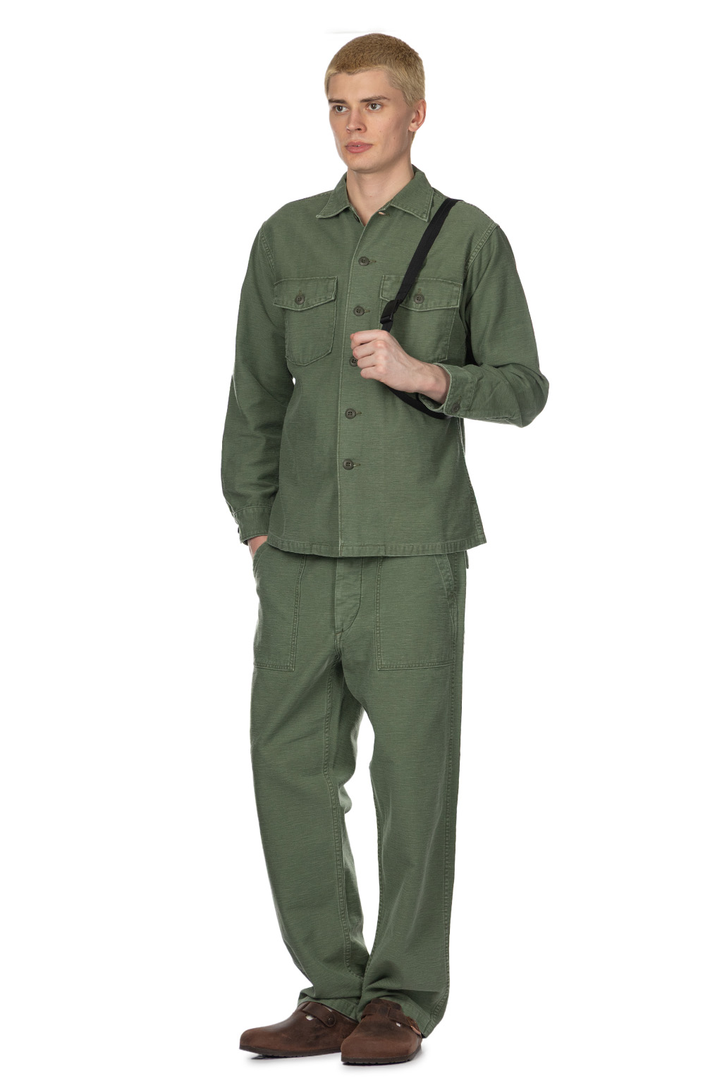 OrSlow US Army Fatigue Shirt (Vintage Washed) - Green Used