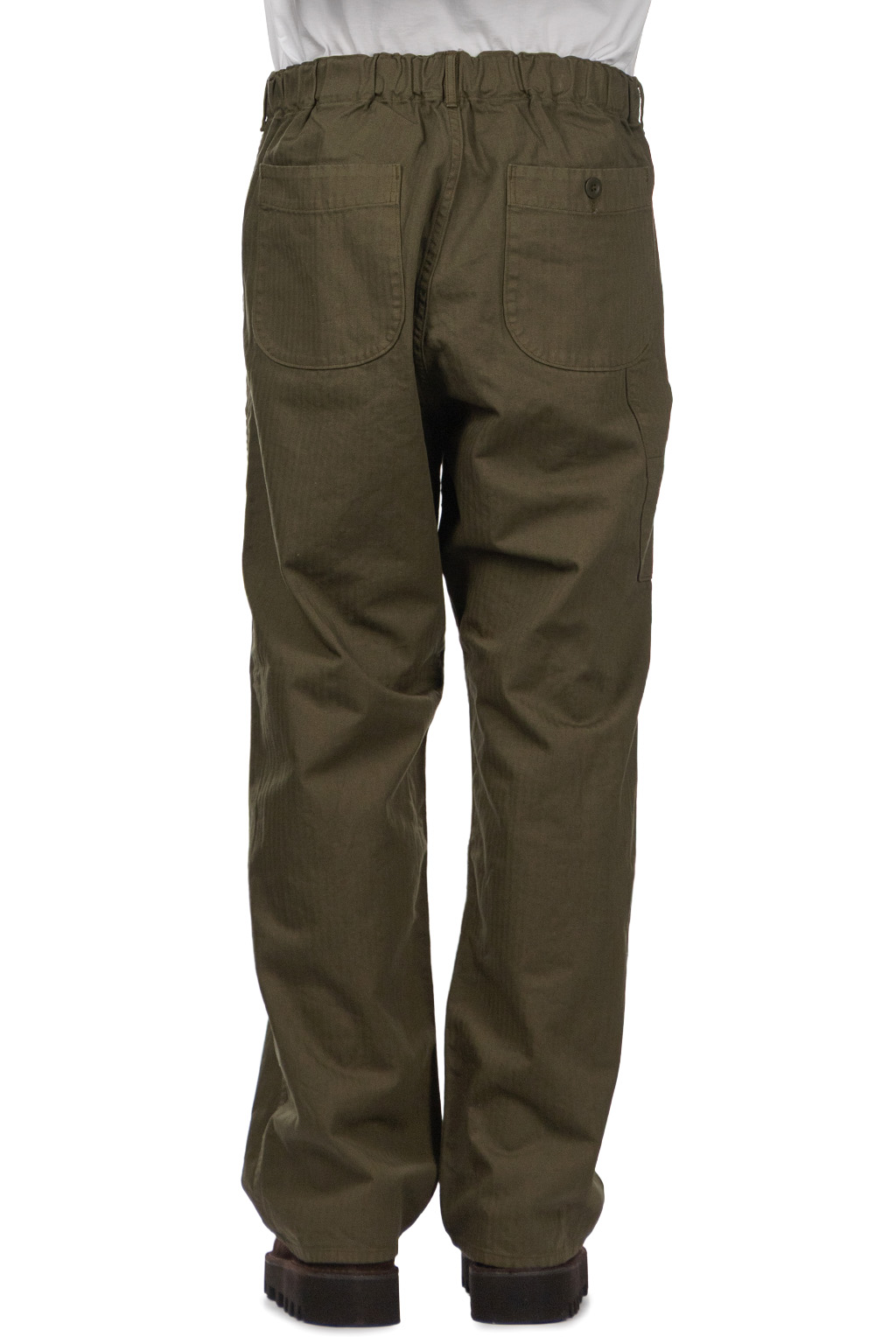 OrSlow - Wide Fit French Work Pants - Army Green